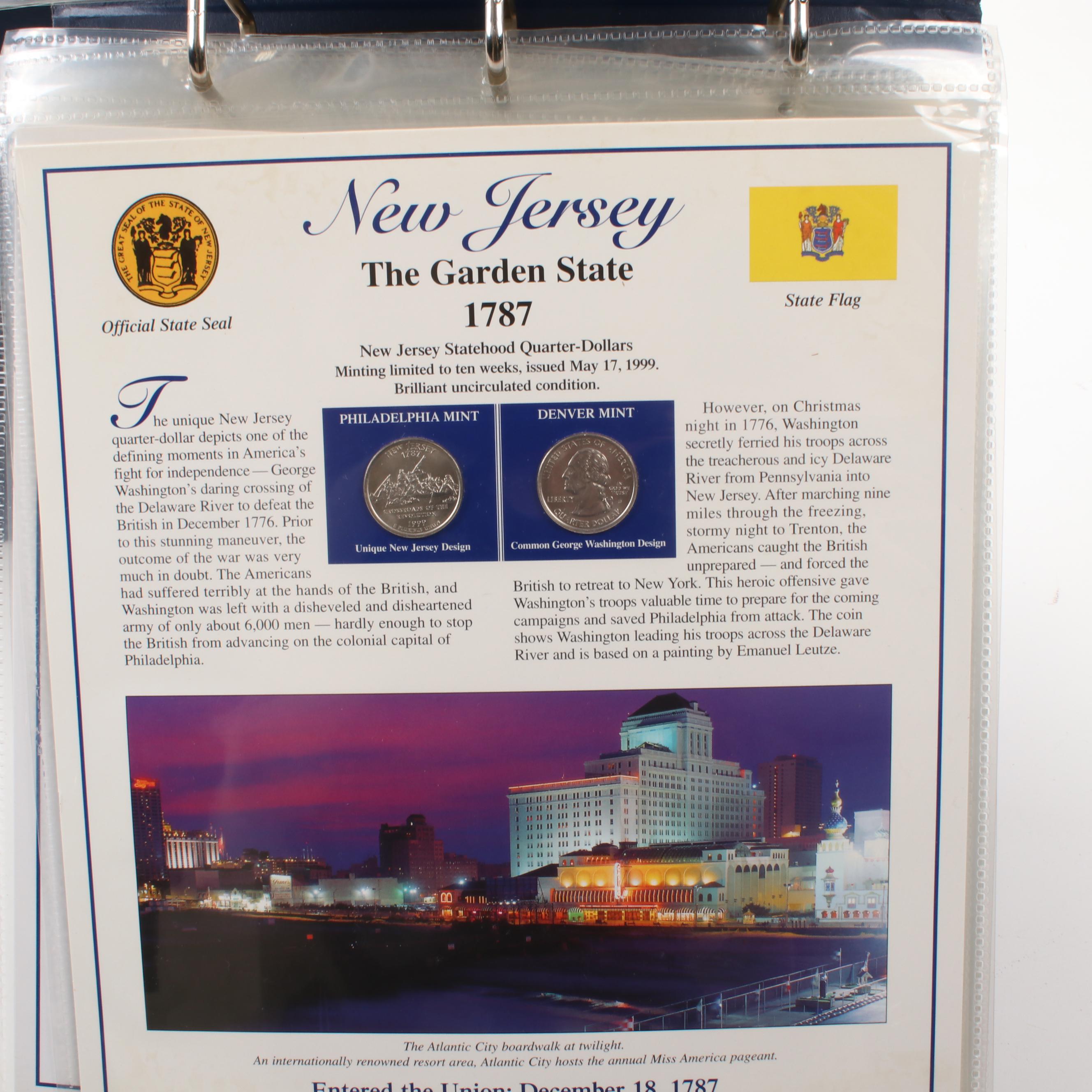 Postal Commemorative Society State Quarter and Stamp Collection