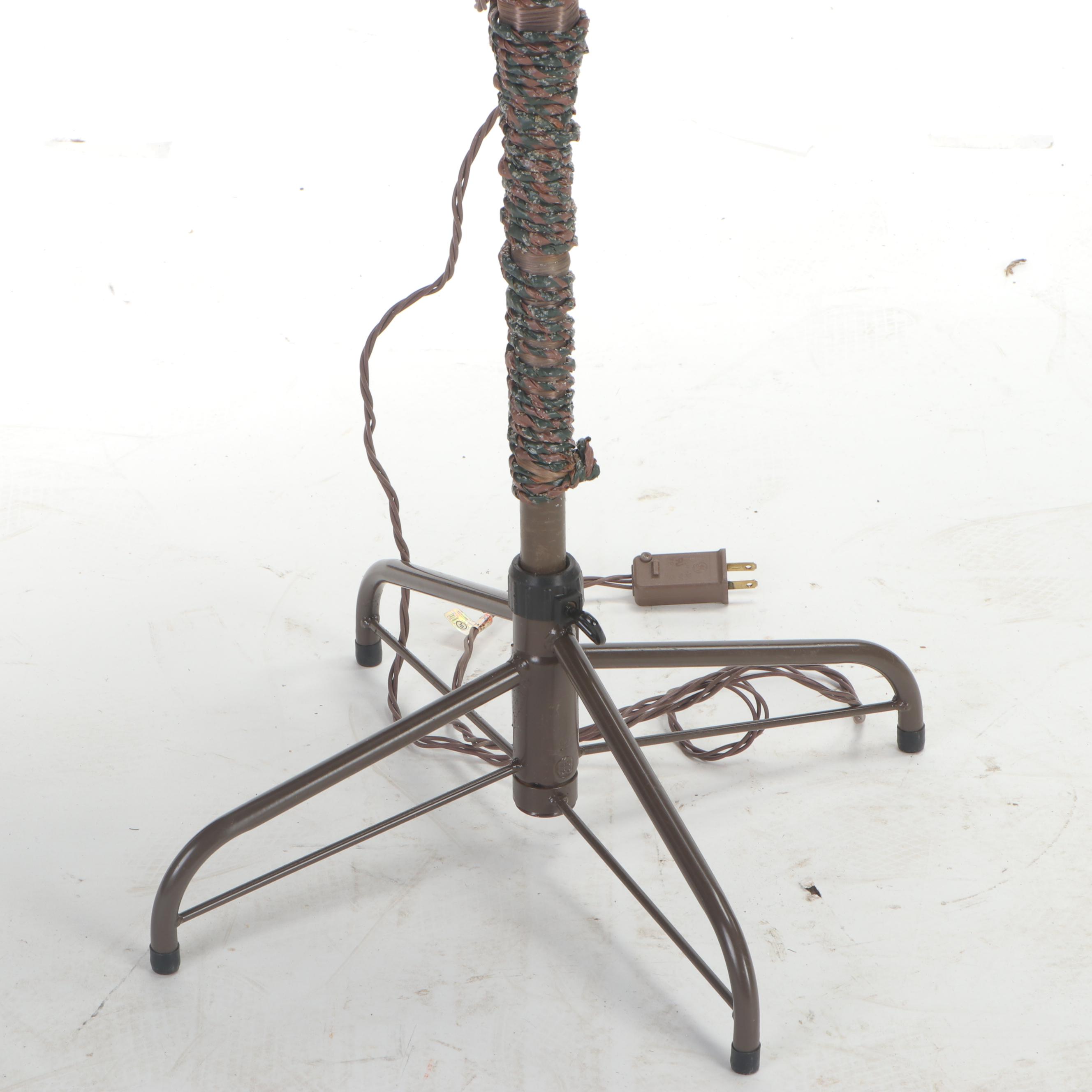 Pair Outdoor Illuminated  Decorative Trees with Multiple Colored Lights