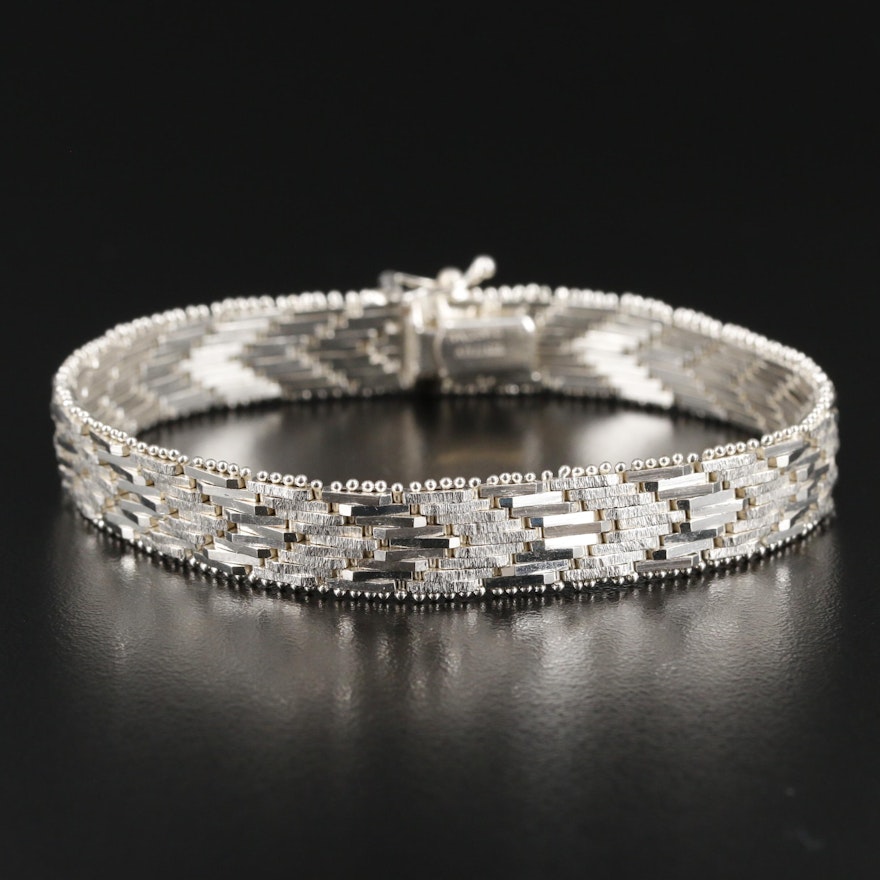 Sterling Silver Riccio Chain Bracelet