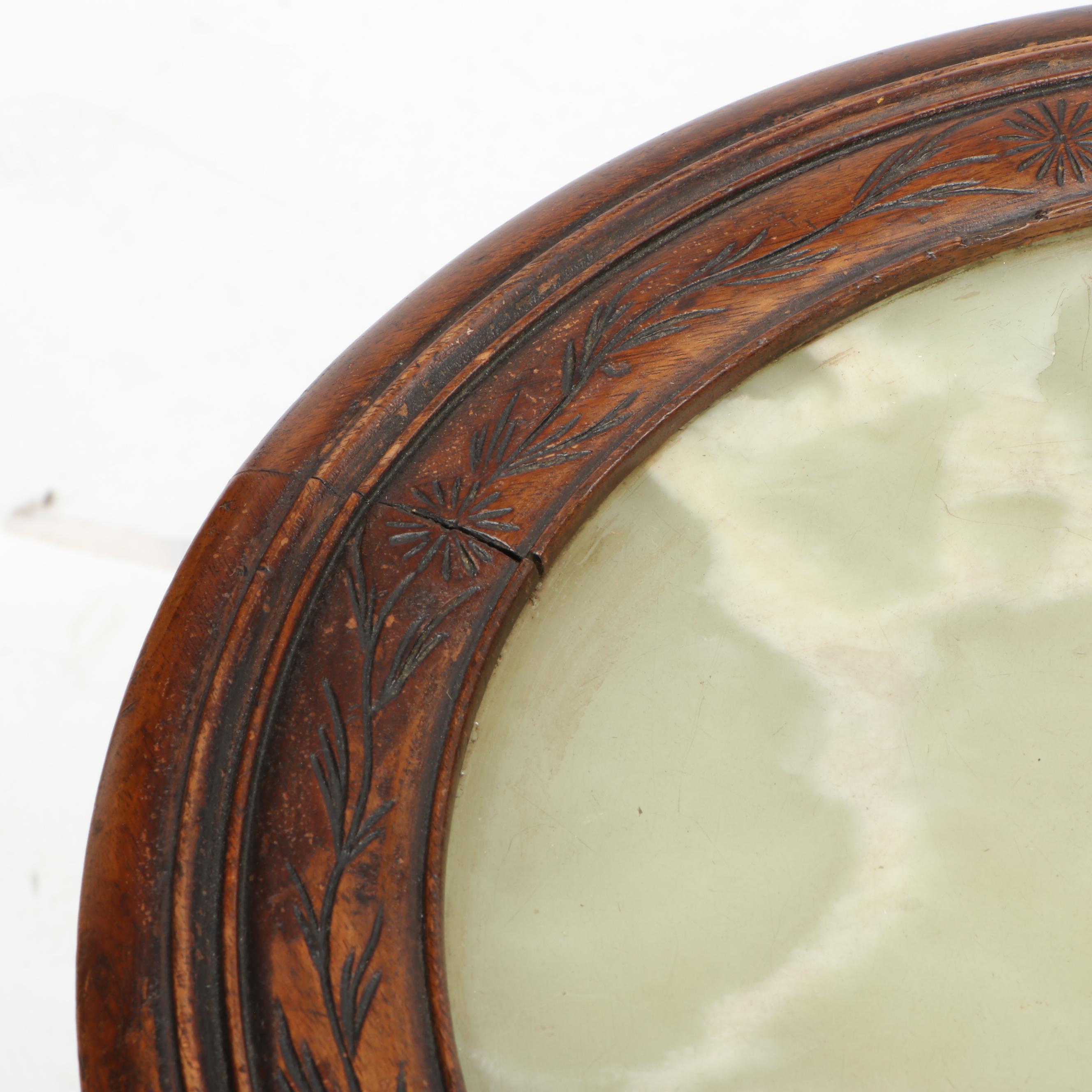 Chinese Stained Wood Revolving Library Table, Late 19th/Early 20th Century