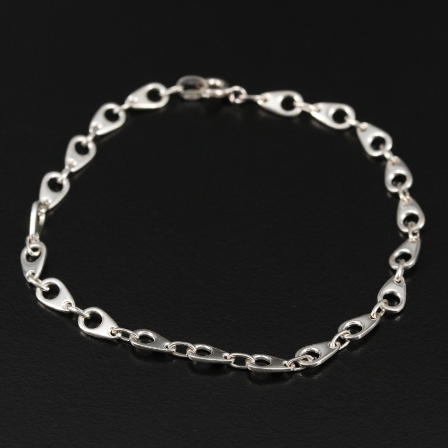 Sterling Silver Fancy Link Bracelet