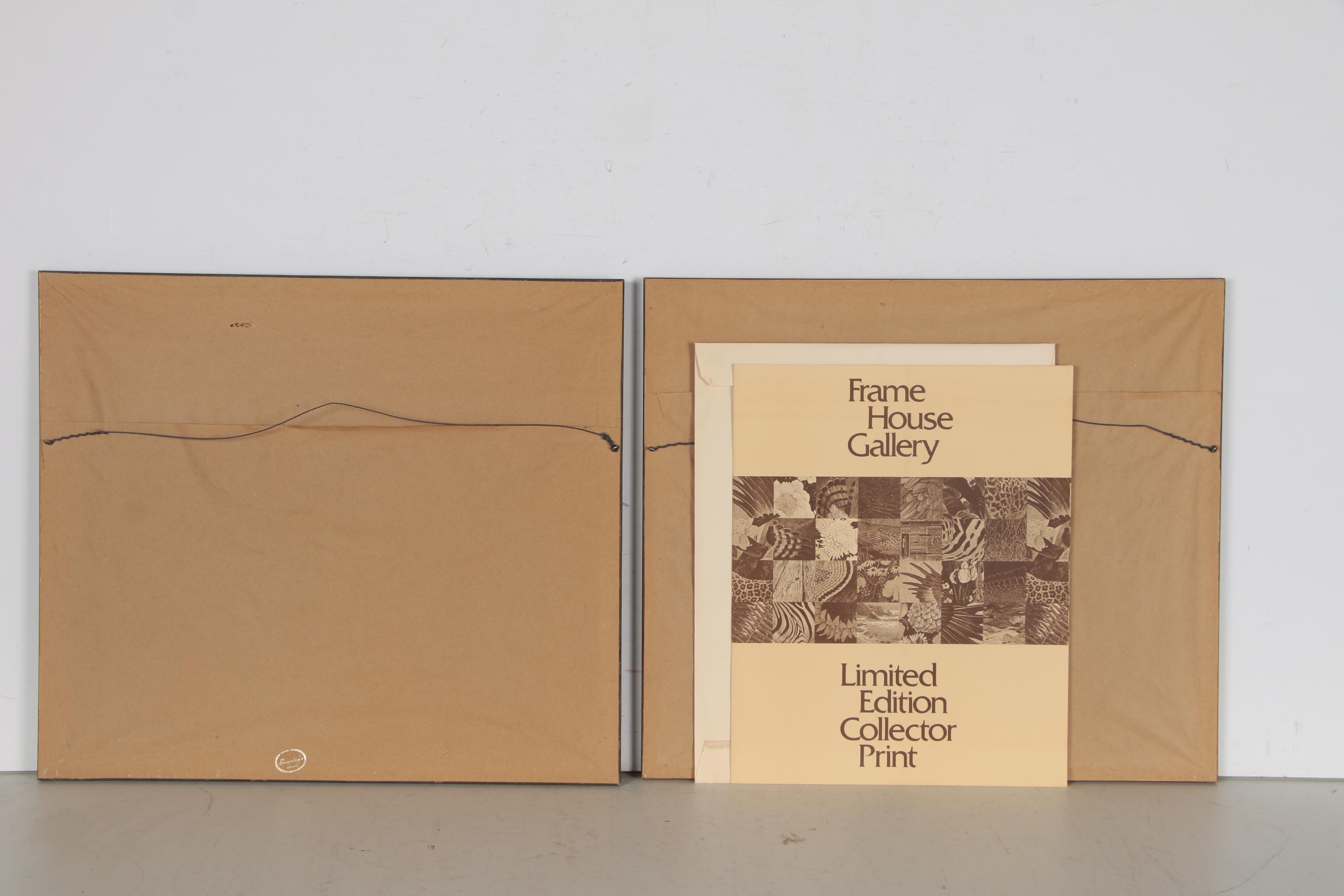 Charles Fracé Offset Lithographs "White Tiger" and "African Leopard"