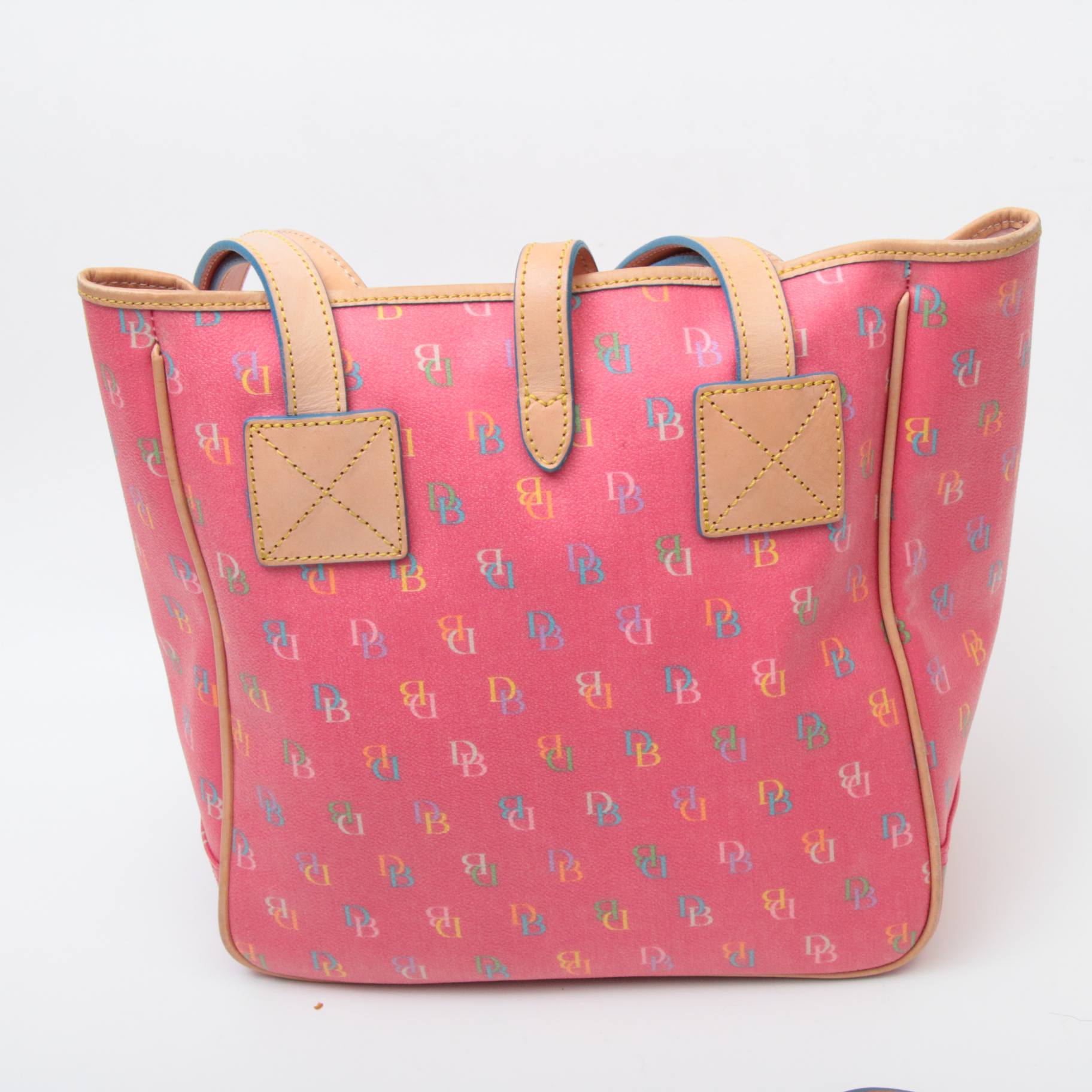 Dooney & Bourke Monogram Coated Canvas and Leather Barrel and Tote Bags