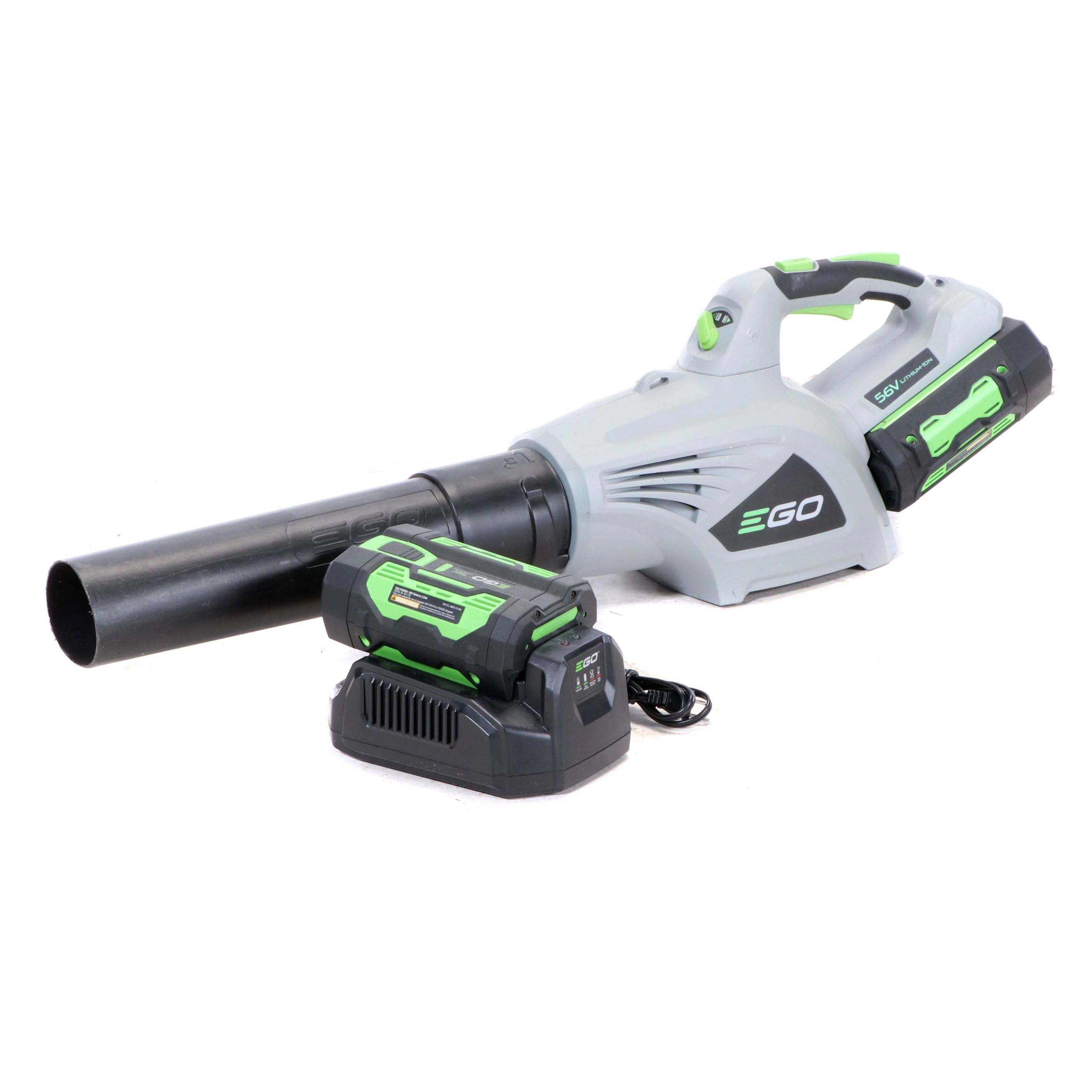 Ego Power Cordless Blower with 56V Lithium-Ion Battery Charger, Model LB4800