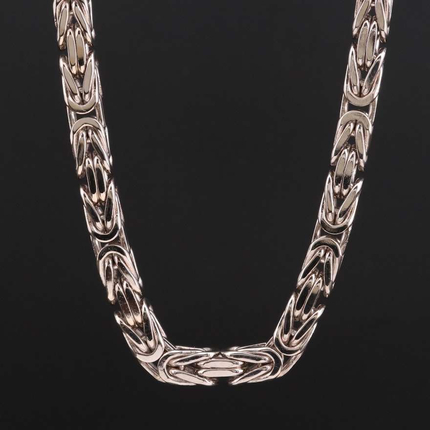 14K Gold Byzantine Chain Necklace
