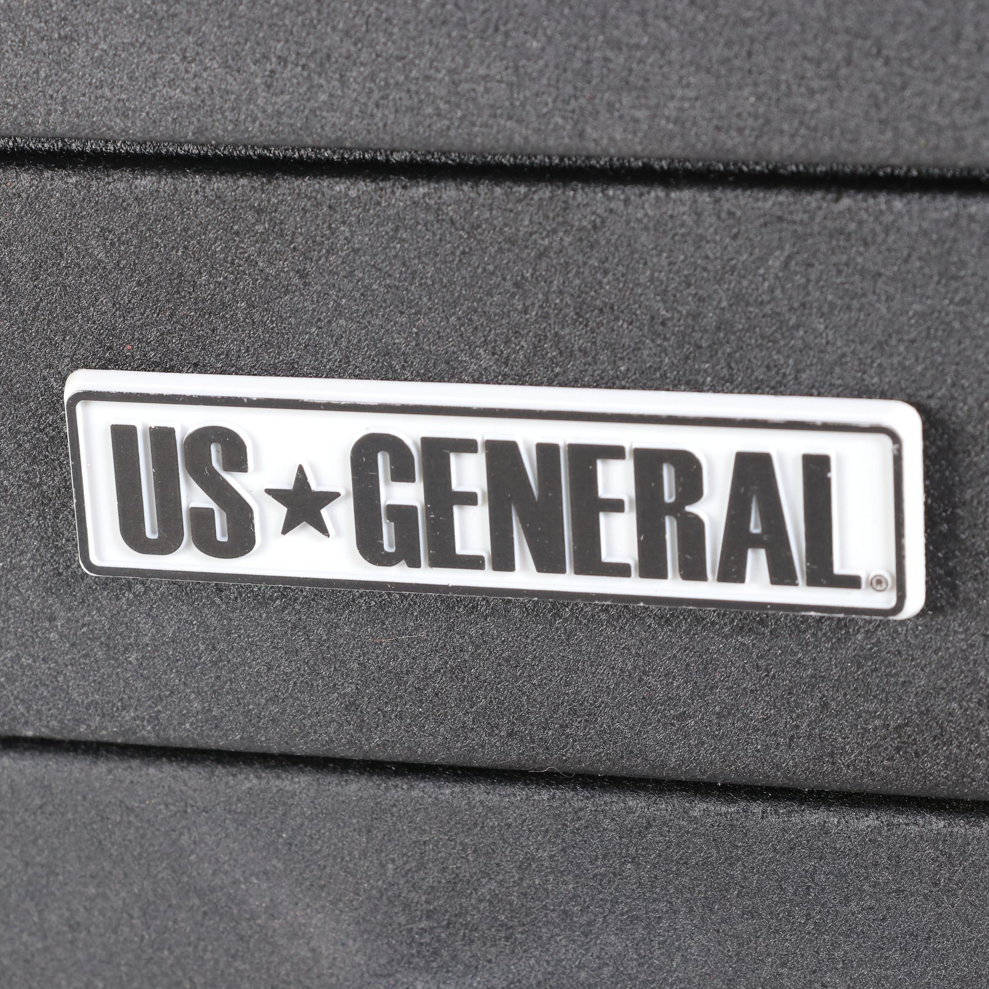 US General Tool Storage 3-Drawer Roller Black Cabinet Chest