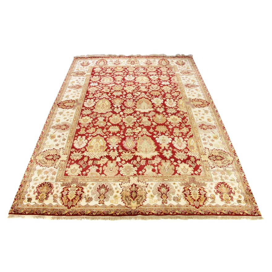 11'8 x 17'2 Hand-Knotted Persian Tabriz Room Size Rug