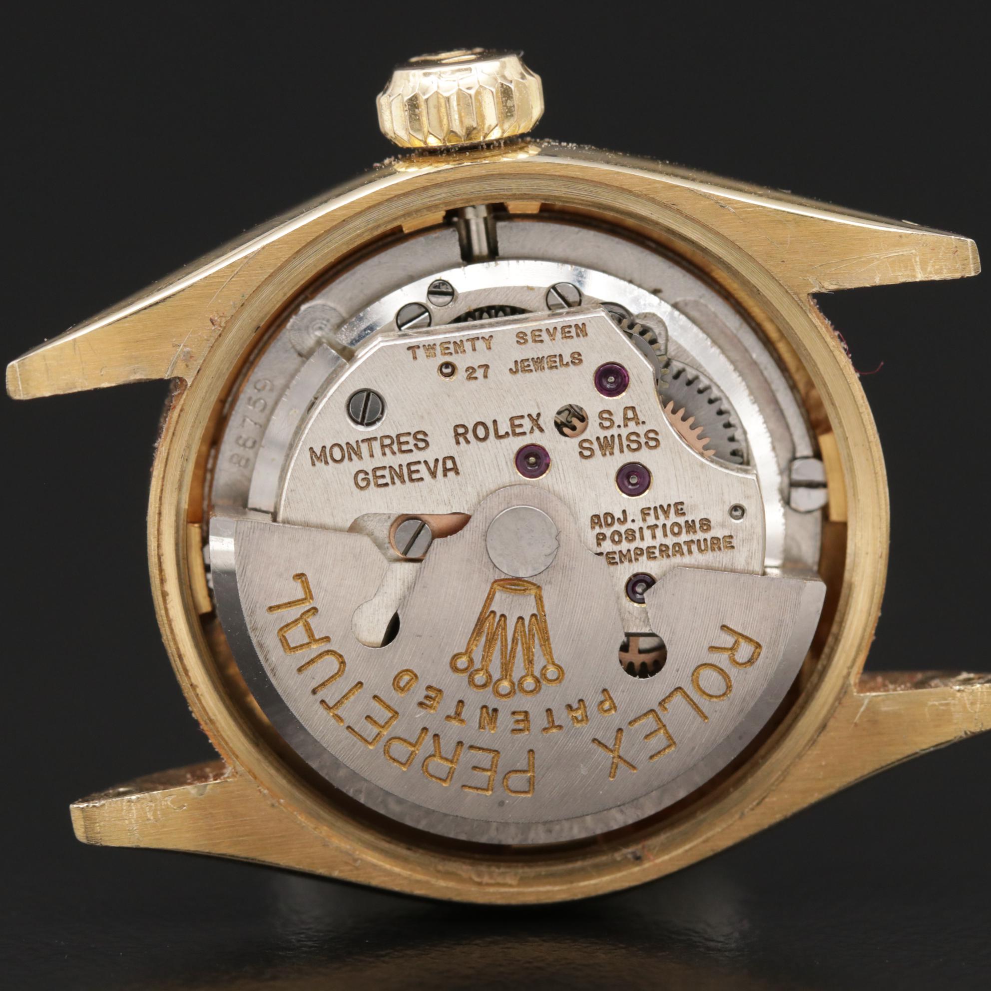 1958 Rolex "Oyster Perpetual" 14K Gold Automatic Watch