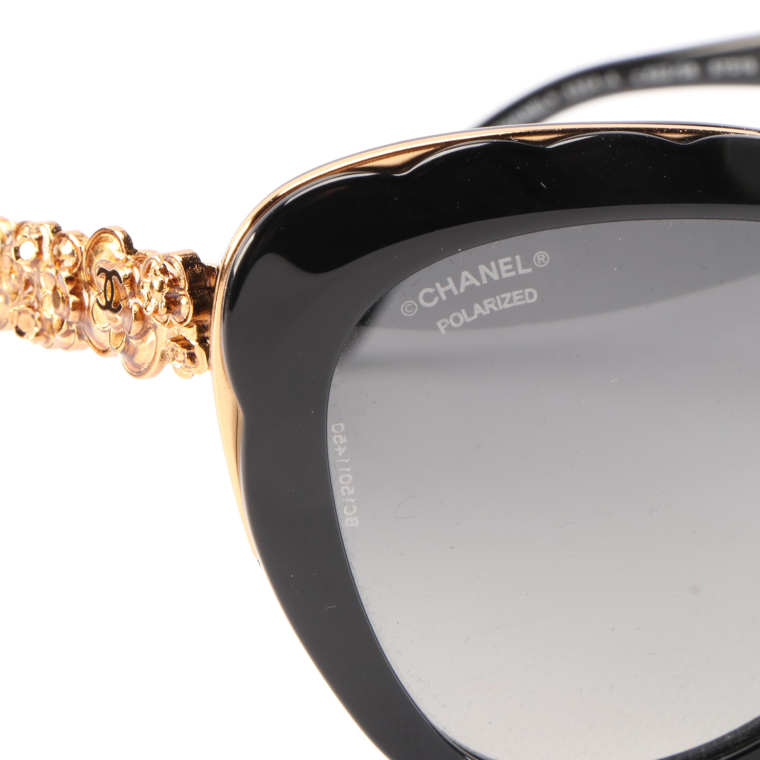 Chanel Blooming Bijoux Cat Eye 5354-A Polarized Sunglasses with Case