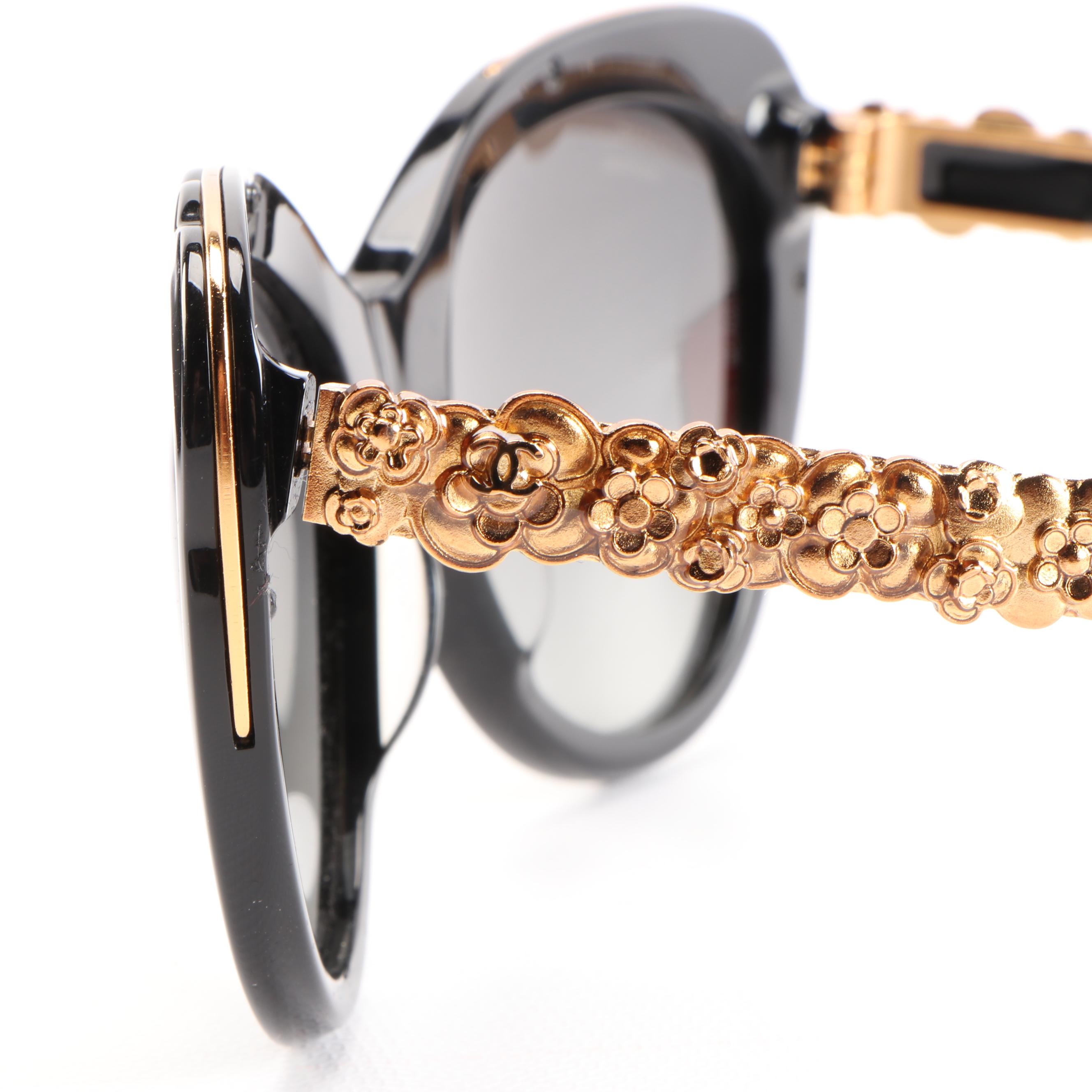 Chanel Blooming Bijoux Cat Eye 5354-A Polarized Sunglasses with Case