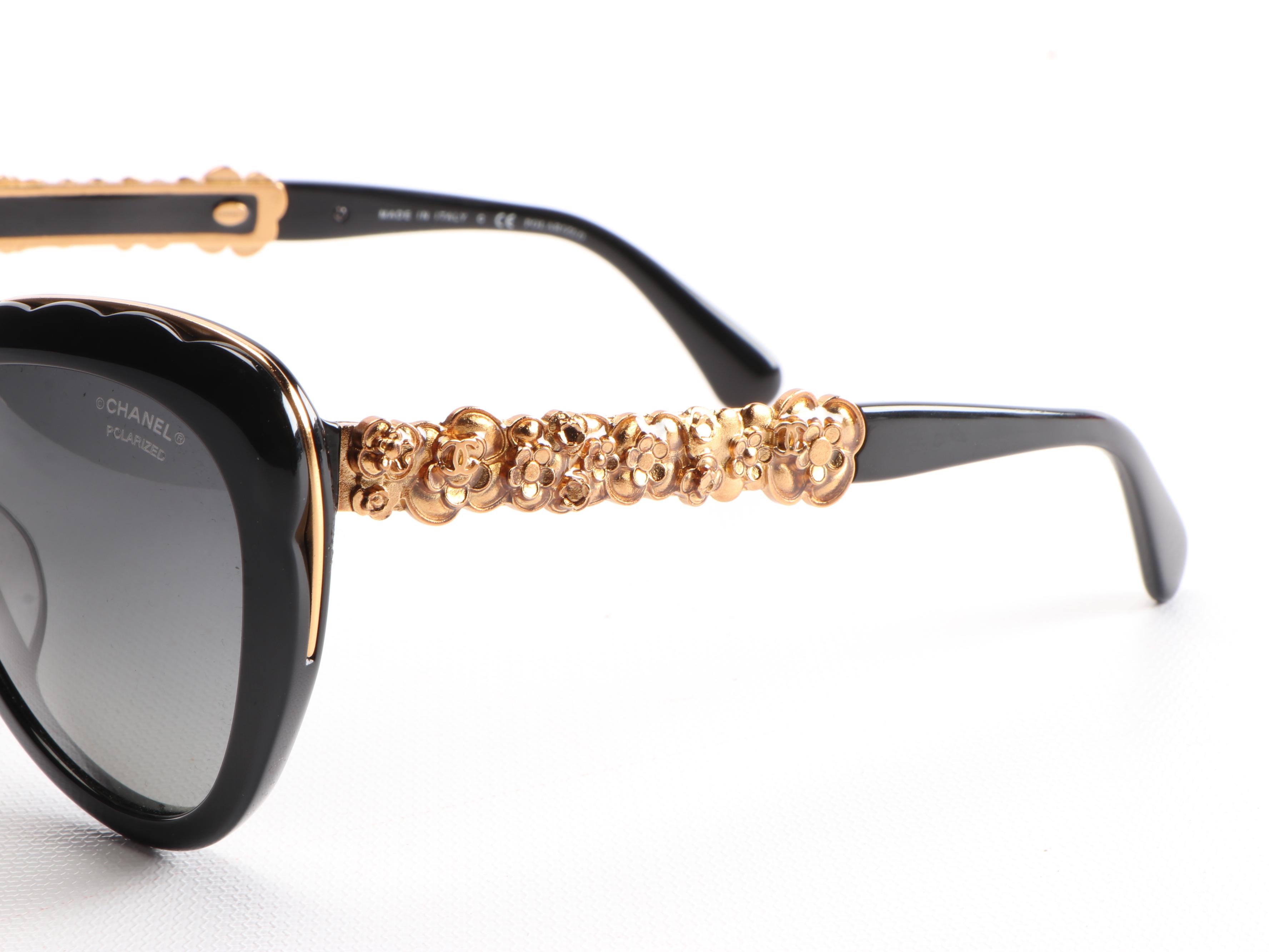 Chanel Blooming Bijoux Cat Eye 5354-A Polarized Sunglasses with Case