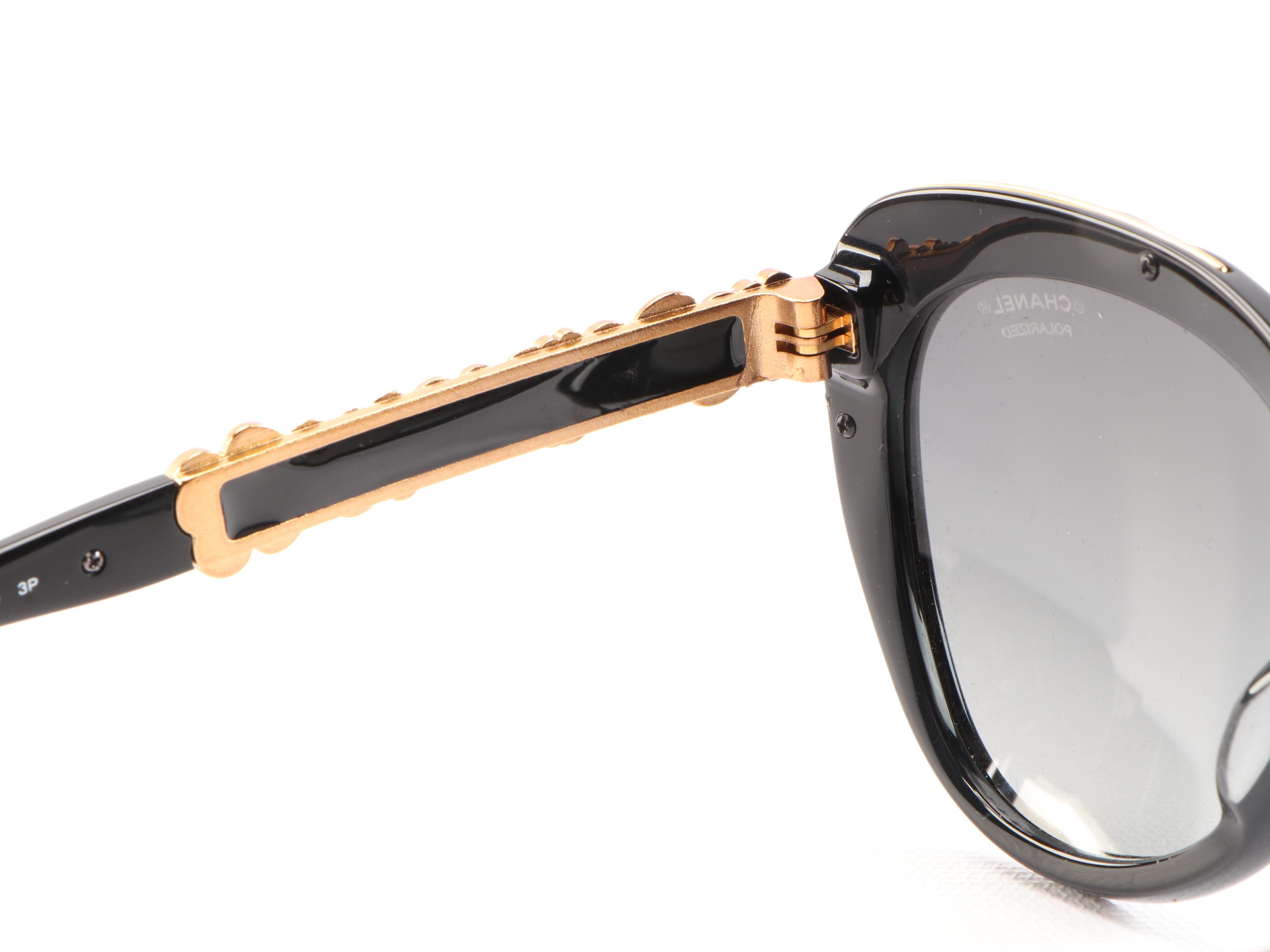 Chanel Blooming Bijoux Cat Eye 5354-A Polarized Sunglasses with Case