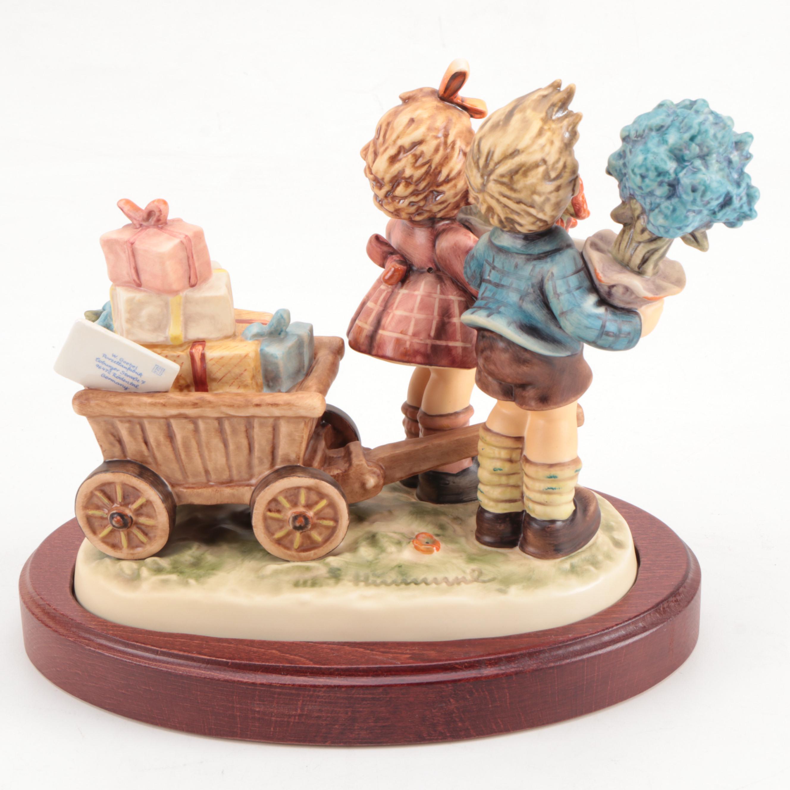 Goebel Century Collection Porcelain Hummel Figurines with First Issue Bell