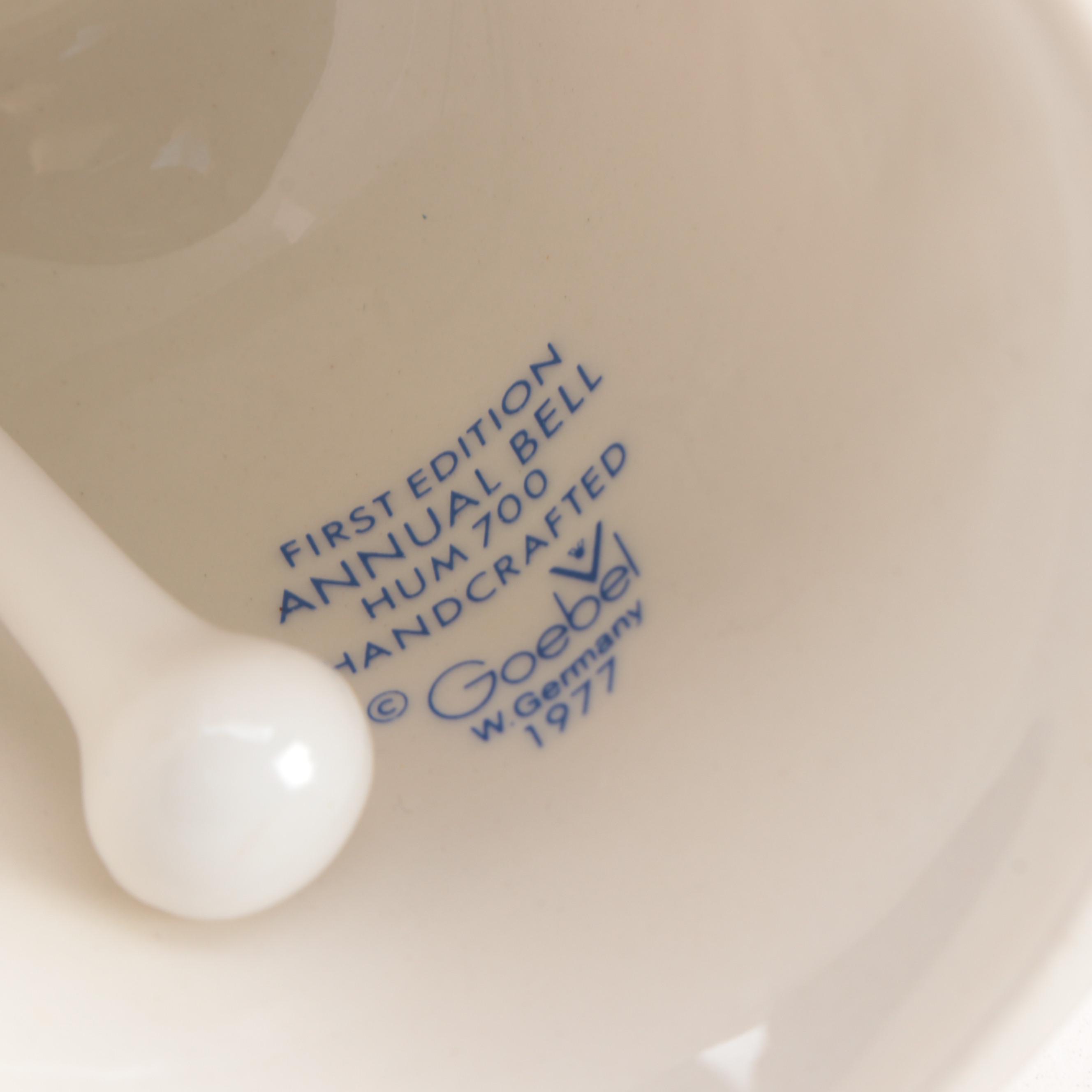 Goebel Century Collection Porcelain Hummel Figurines with First Issue Bell