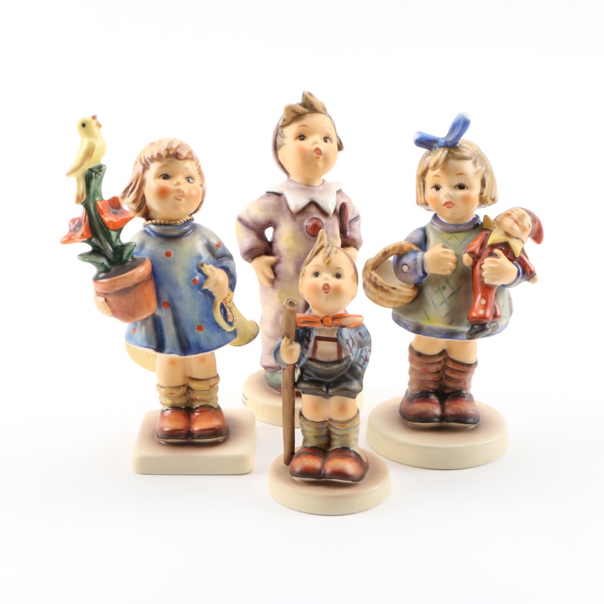 Goebel Porcelain Hummel Figurines Including Final Issue "Congratulations"