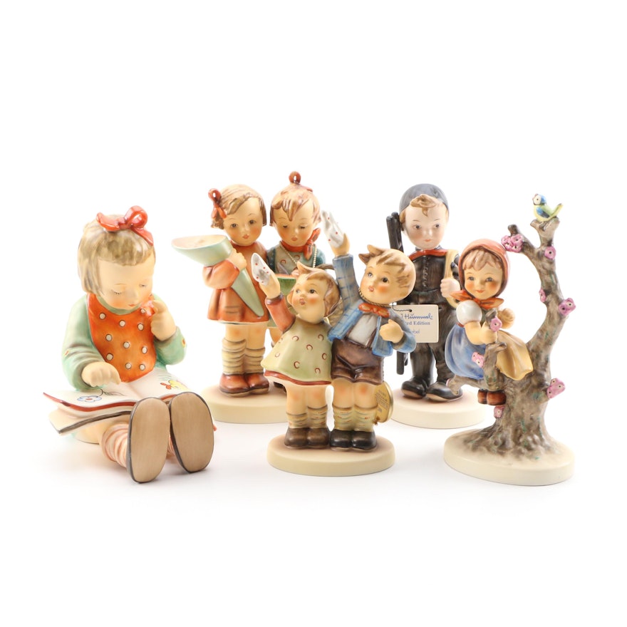 Goebel Porcelain Hummel Figurines Including Limited Edition "Chimney Sweep"