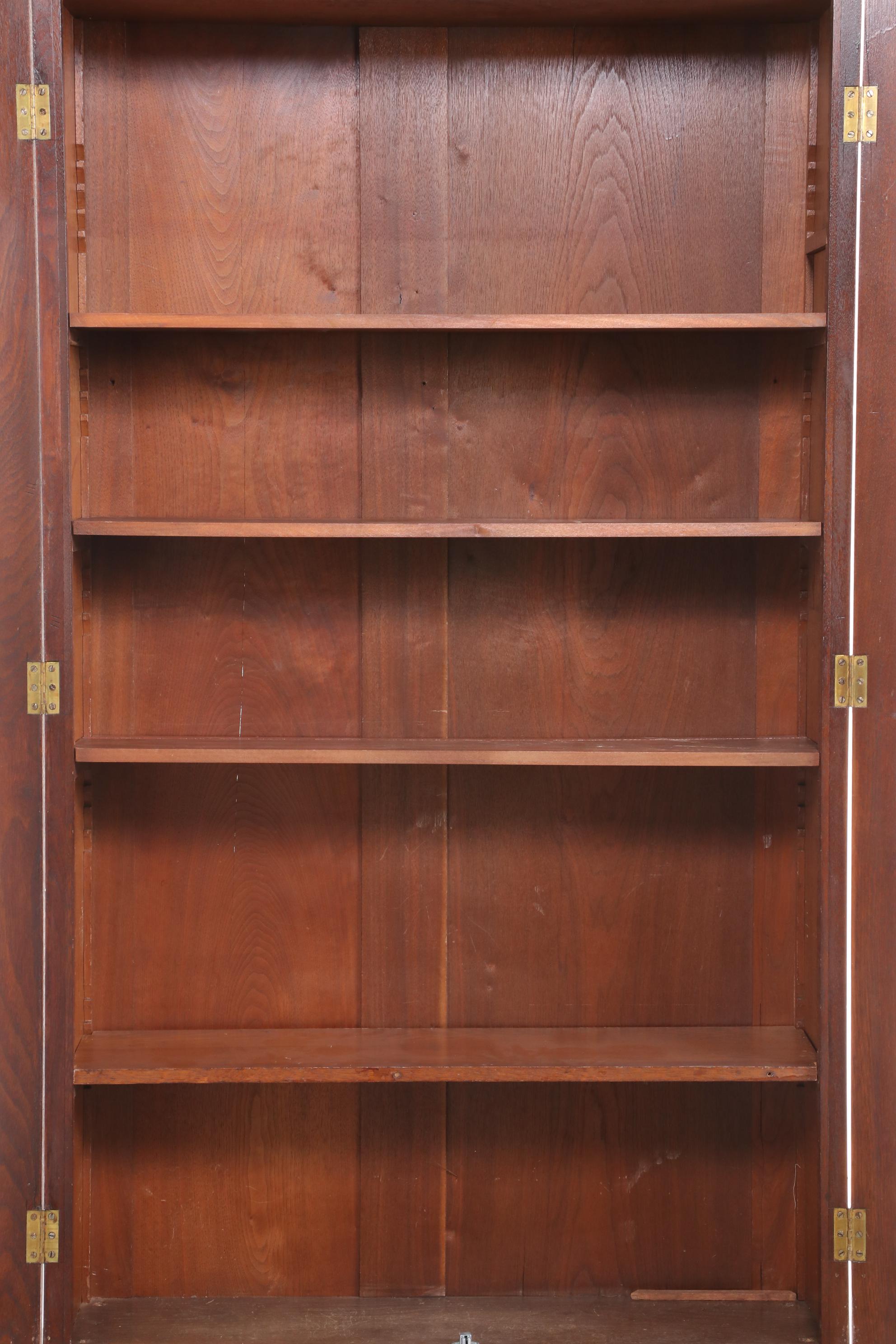 Victorian Walnut Bookcase, Late 19th Century