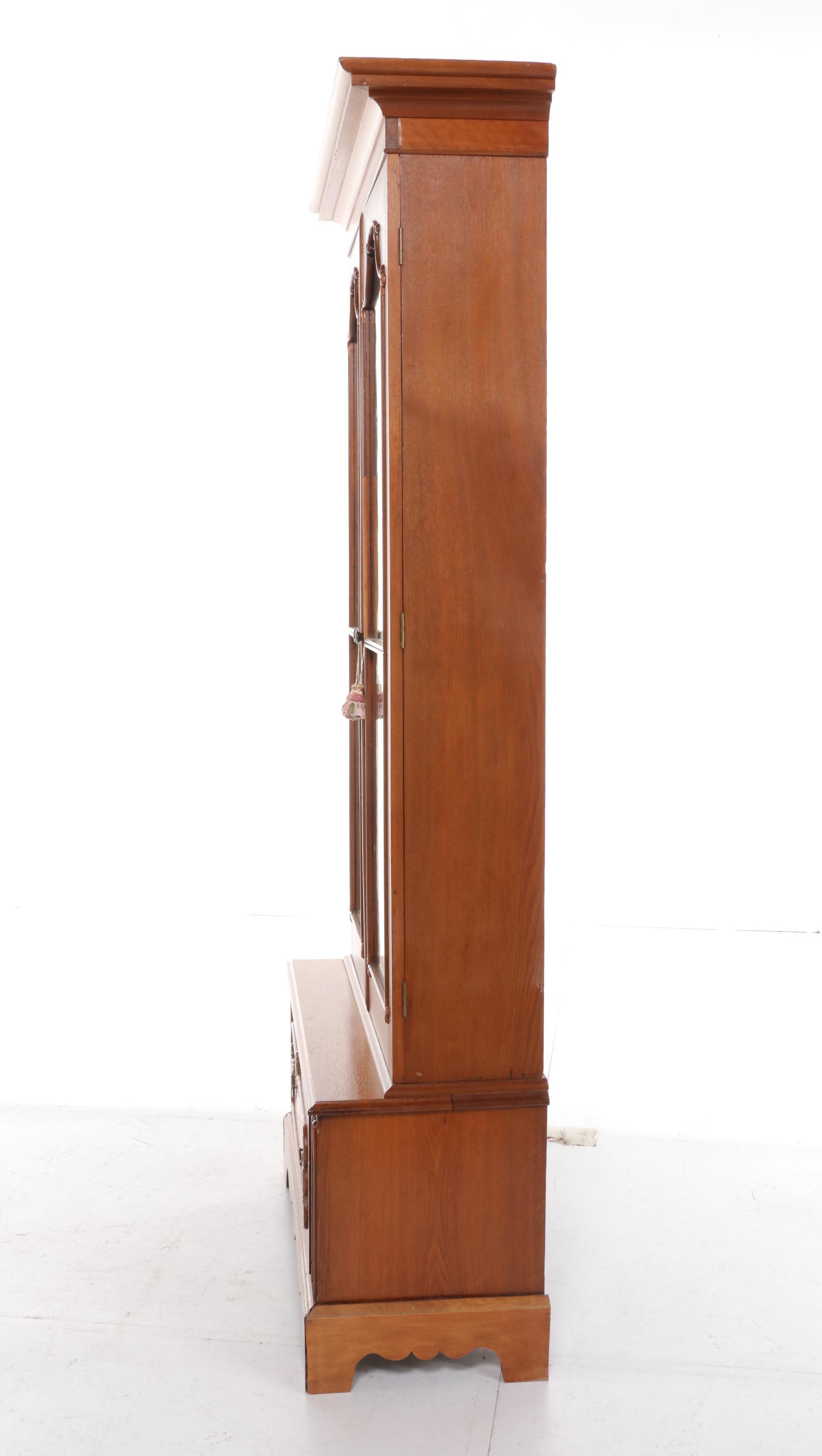 Victorian Walnut Bookcase, Late 19th Century