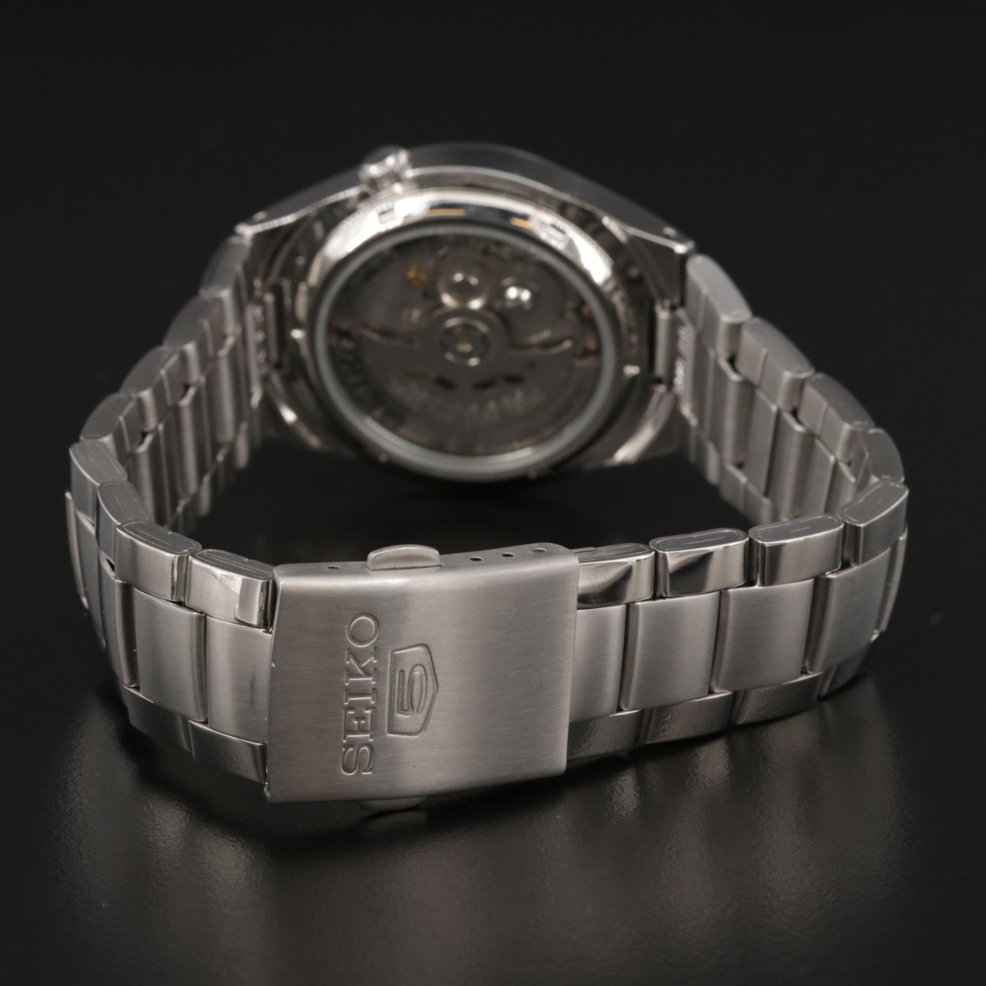 Seiko 5 Day-Date SNK621 Stainless Steel Automatic Watch