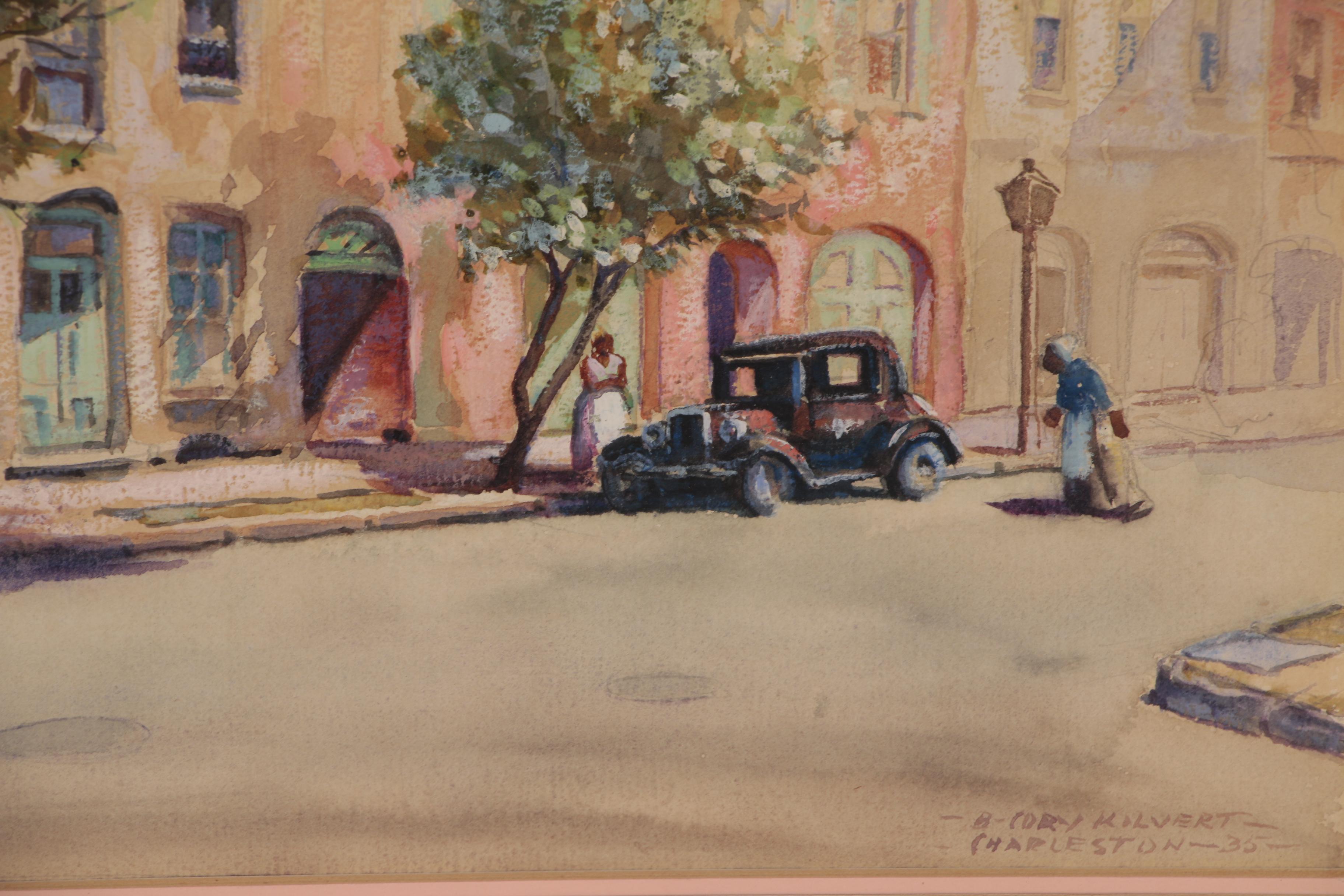 Benjamin Sayre Cory Kilvert Watercolor Painting "Charleston" 1935