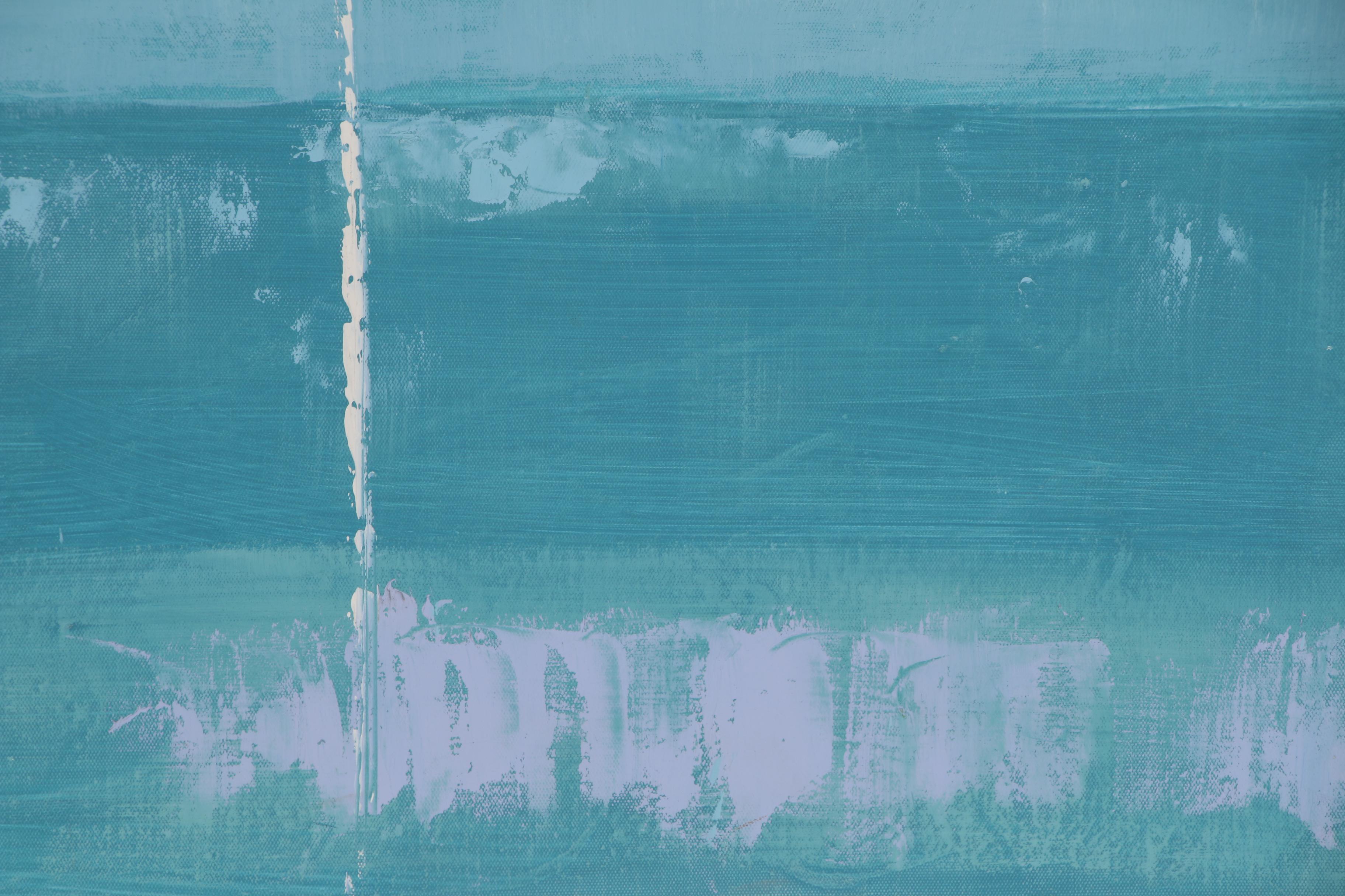 Blue Abstract Oil Painting