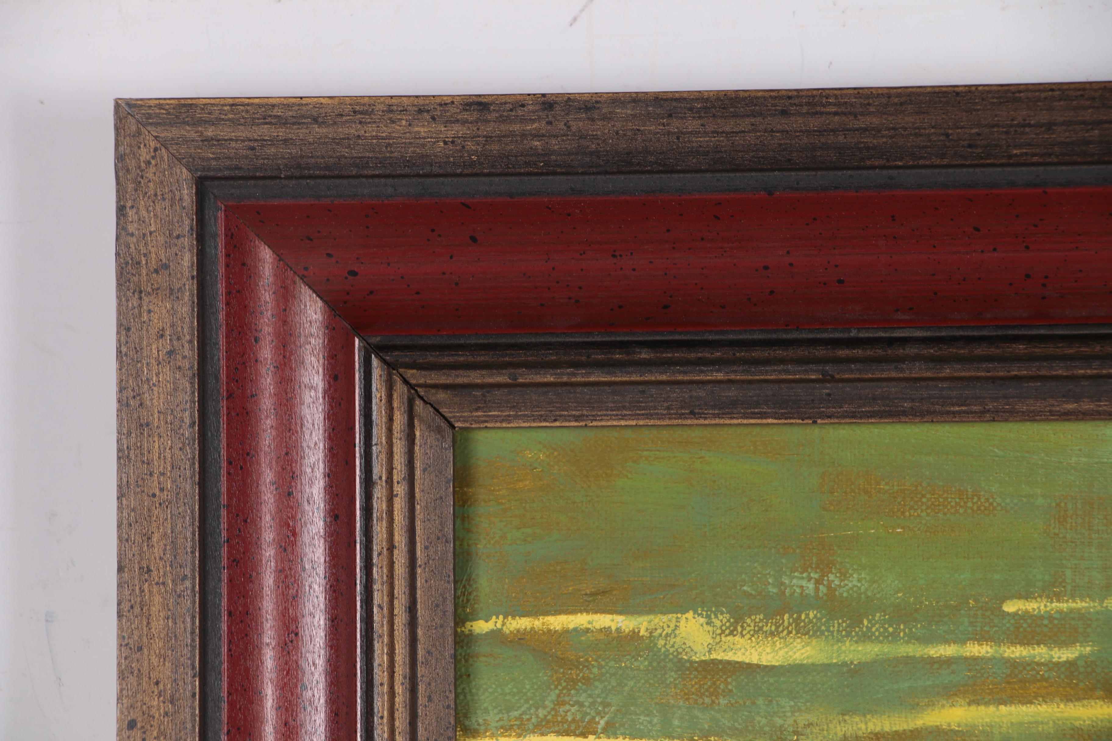 Duane Bryers Genre Oil Illustration of Boy Fishing