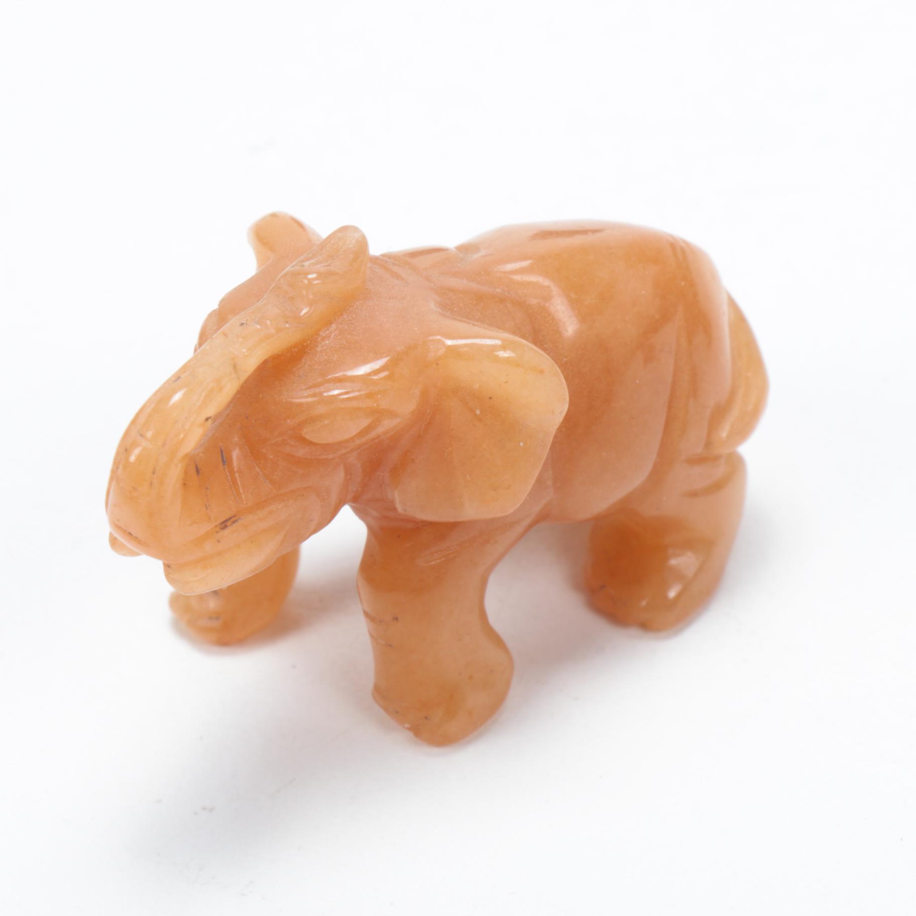 Chinese Carved Gemstone Religious Figures