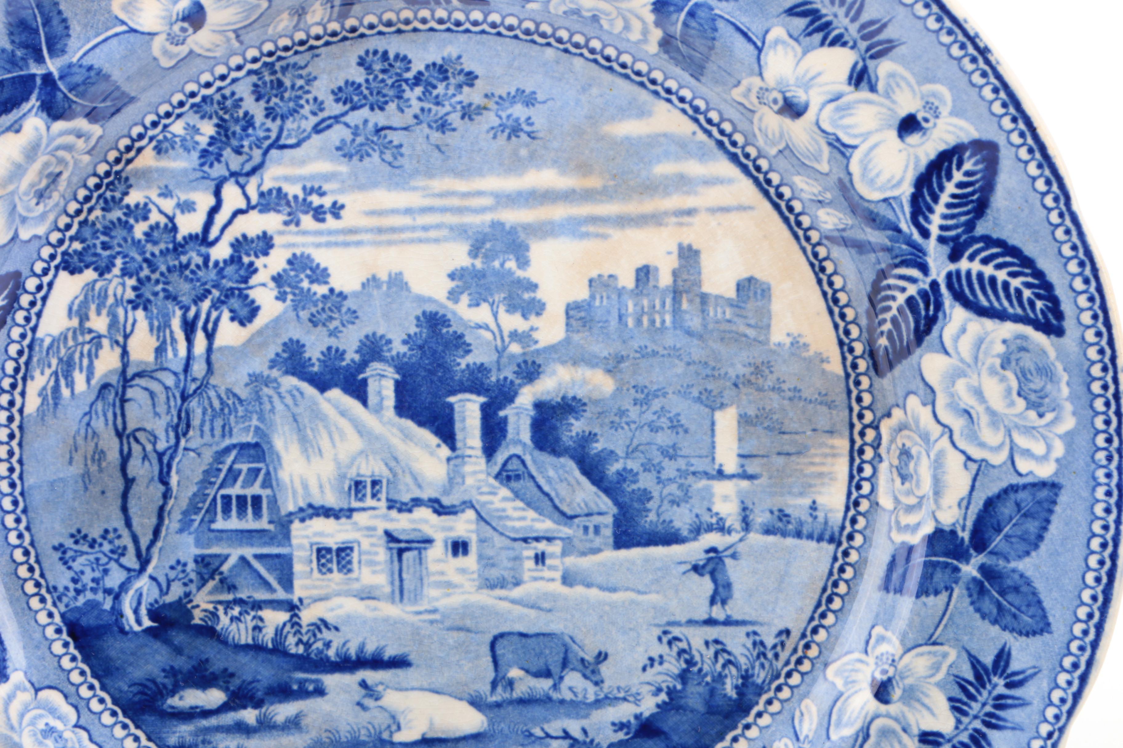 Johnson Bros "Historic America" and Other Blue Transferware Plates