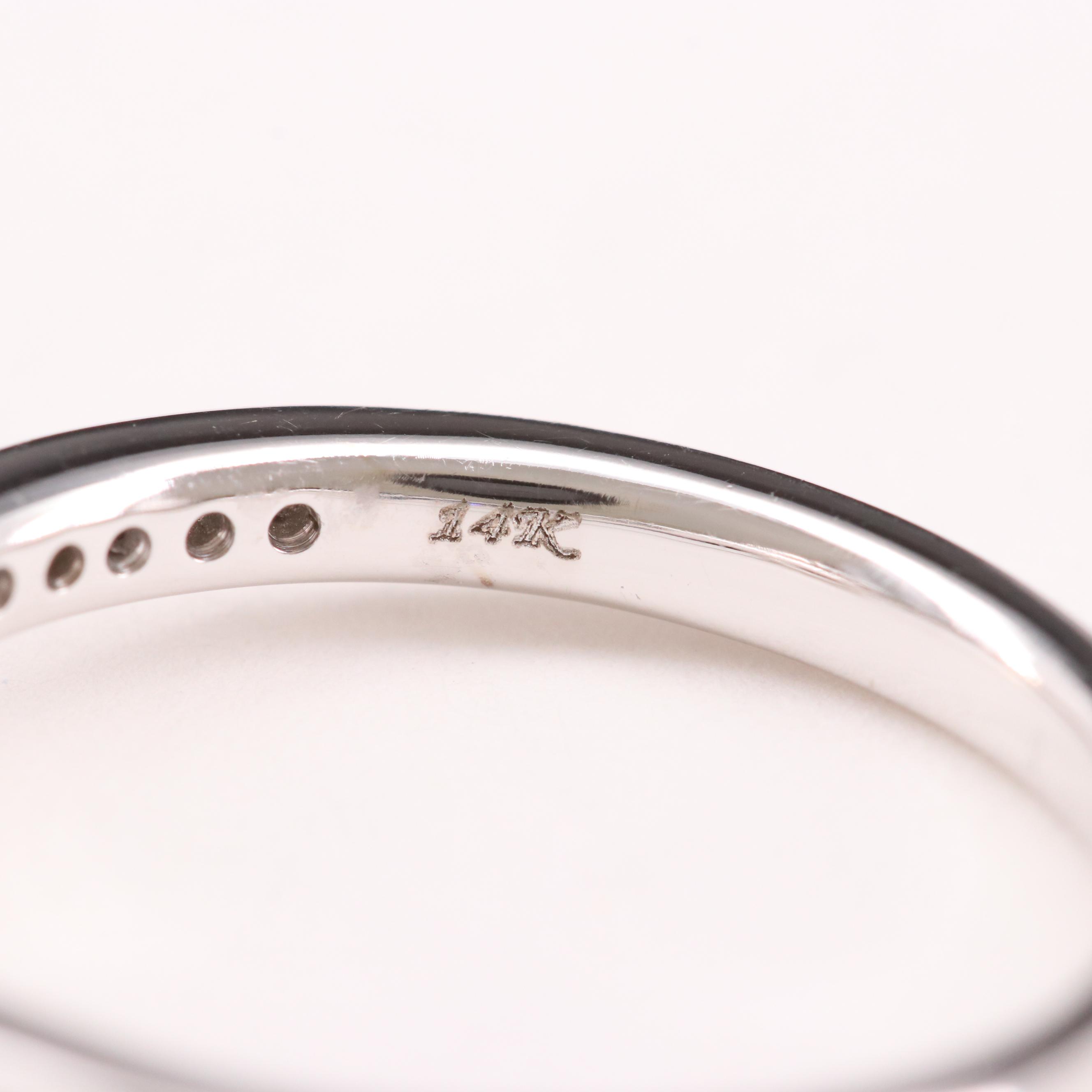 14K Gold Diamond Semi-Mount Ring