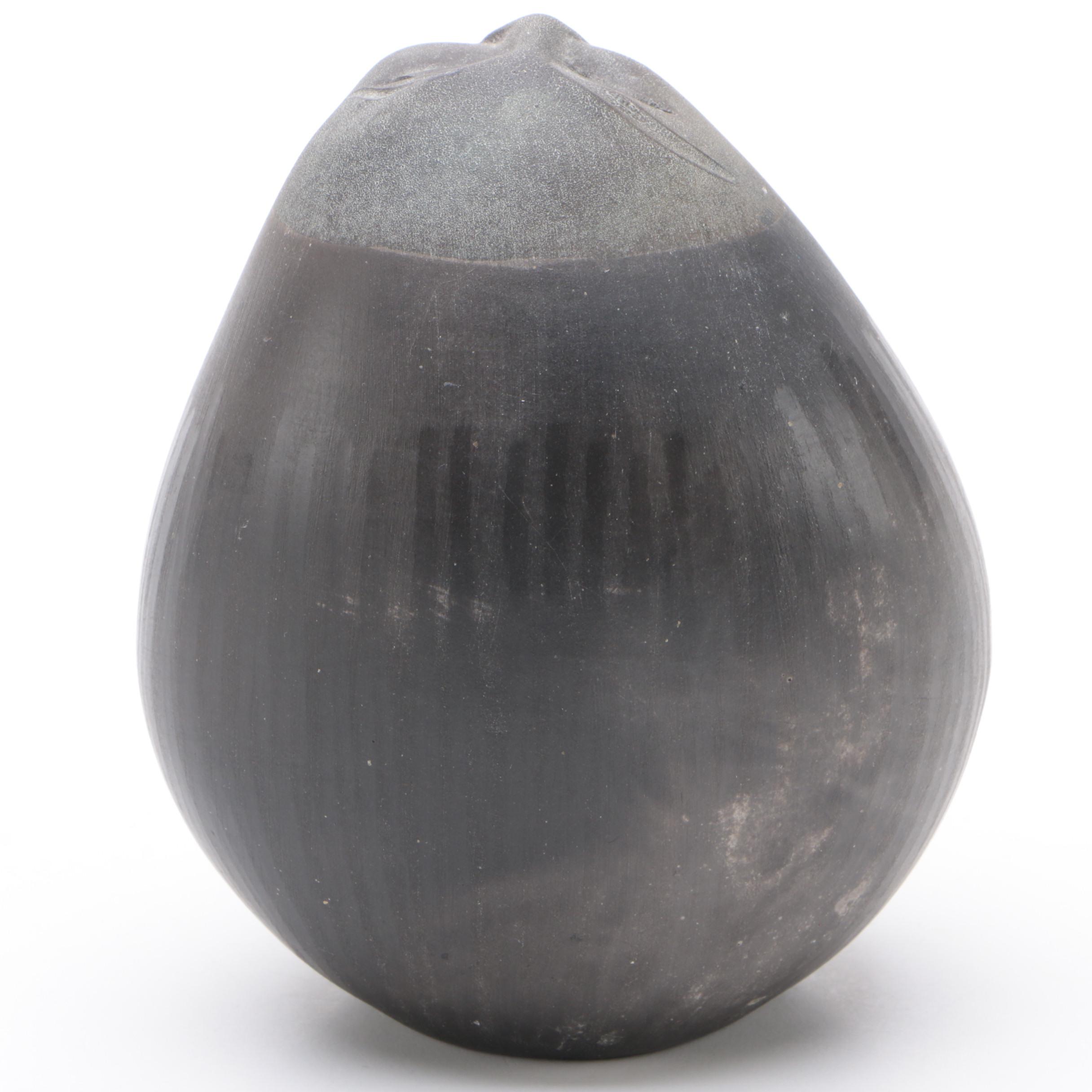 Nan Emmett Raku Ceramic Ceremonial Deva Spirit Rattle