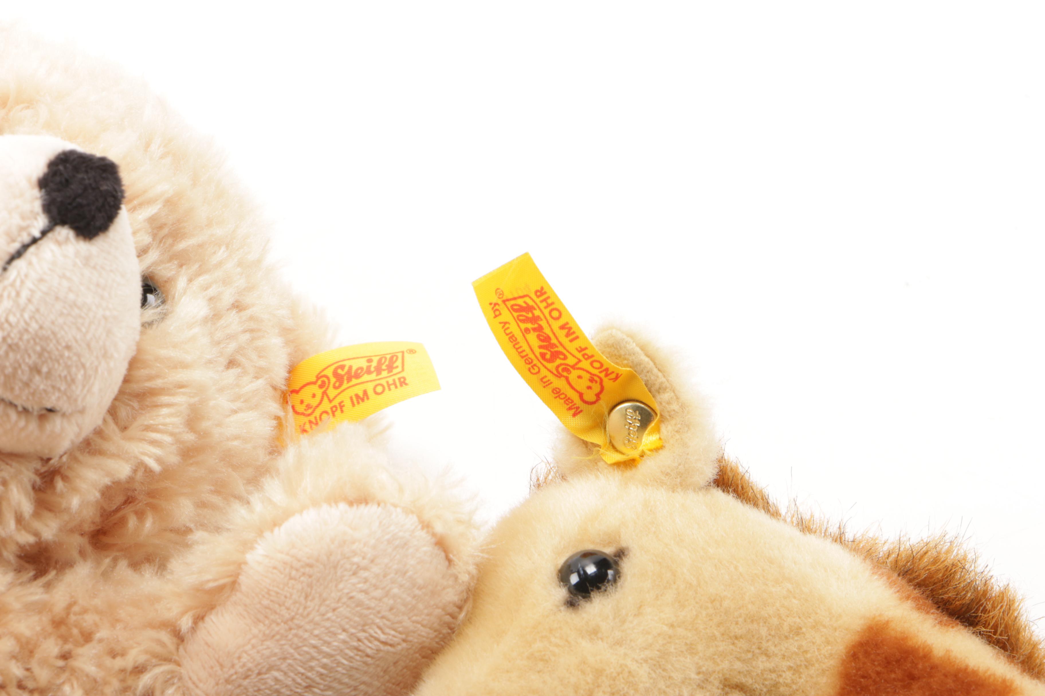 Steiff Stuffed Plush Animals, Late 20th Century
