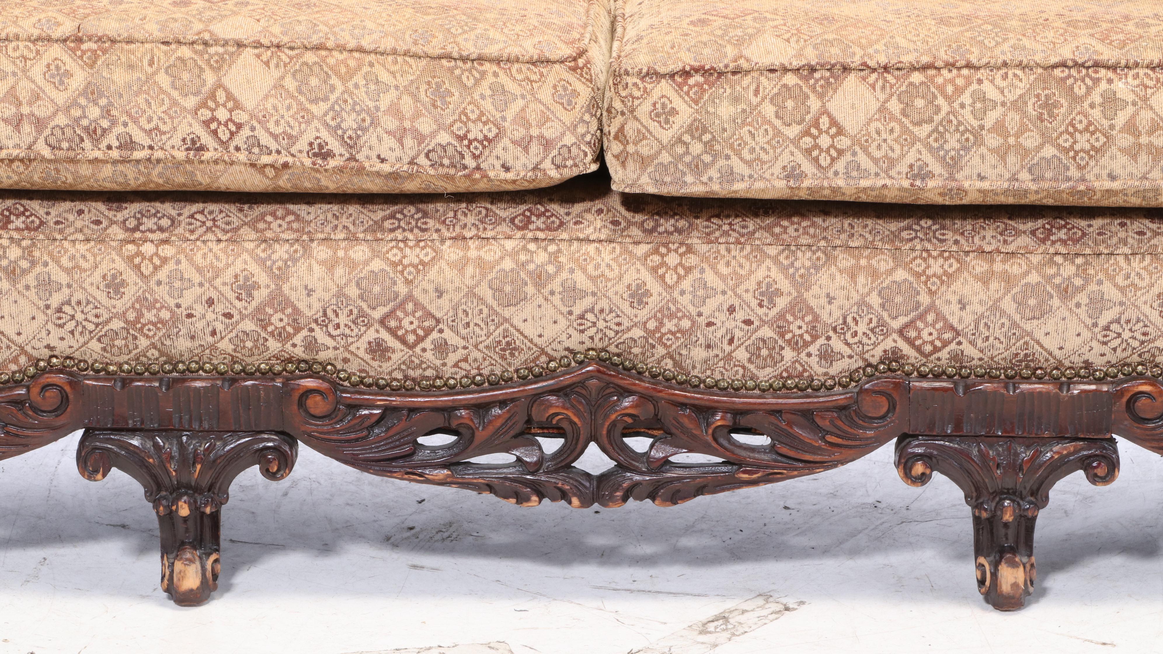 Art Nouveau Upholstered Sofa, Early 20th Century