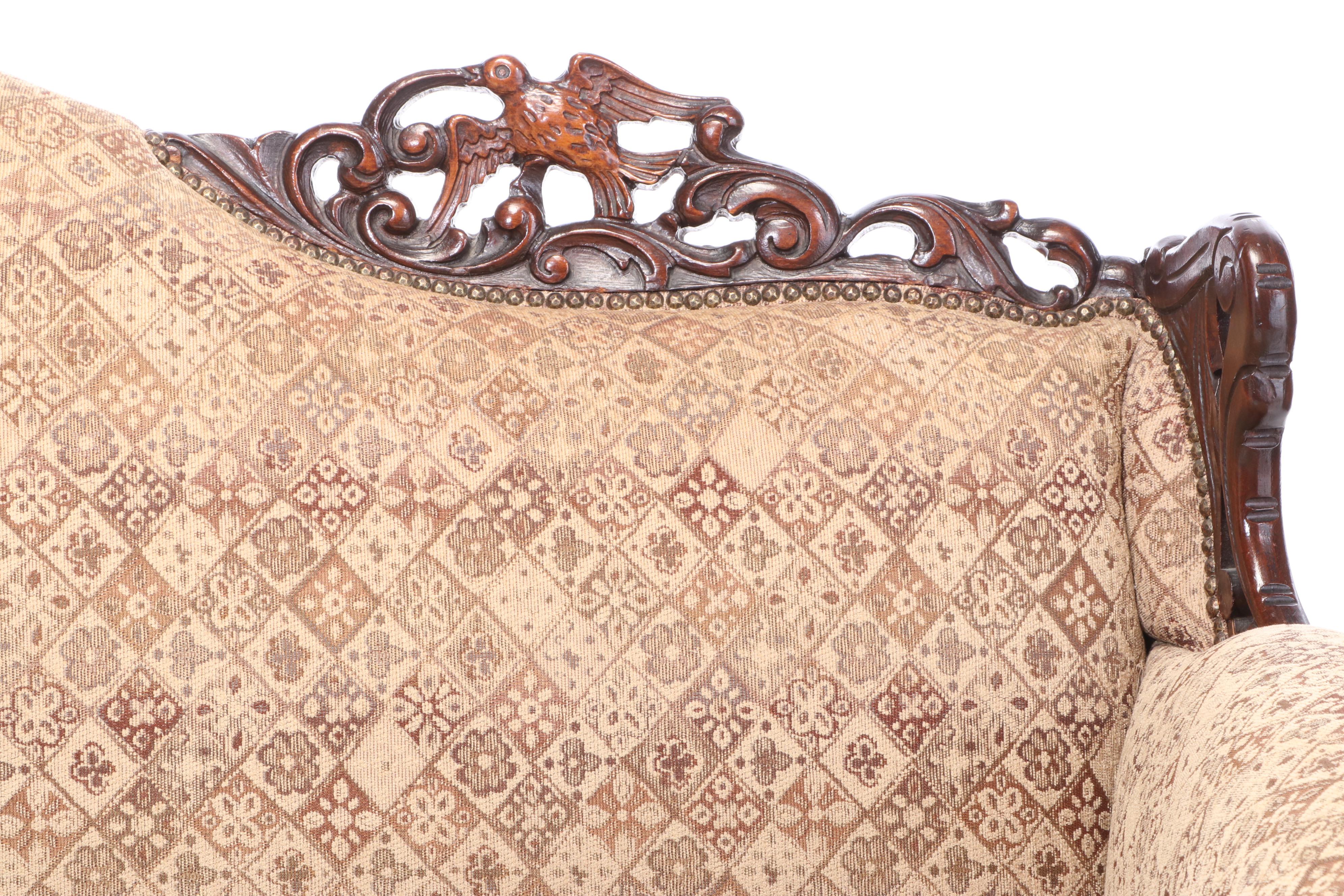 Art Nouveau Upholstered Sofa, Early 20th Century