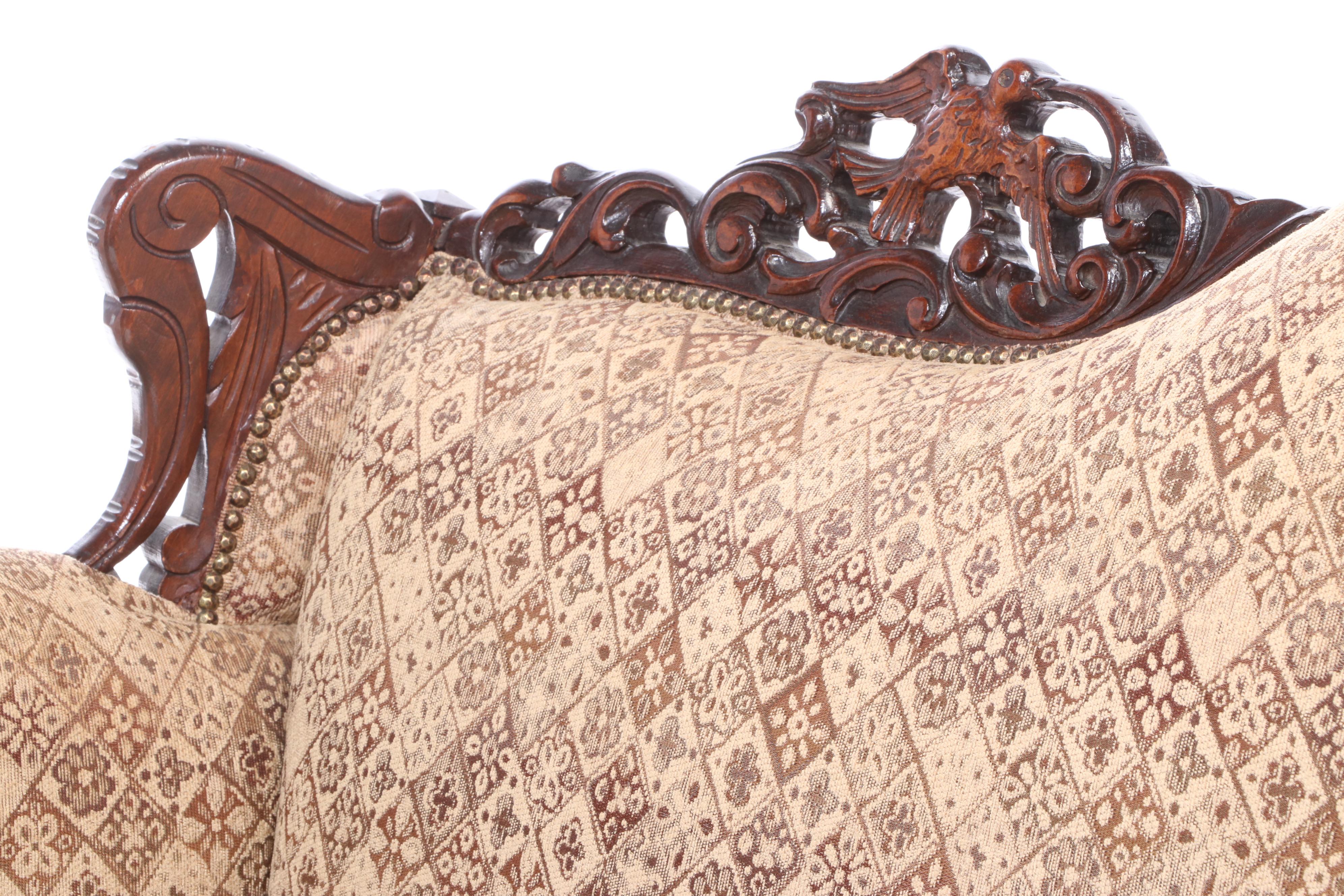 Art Nouveau Upholstered Sofa, Early 20th Century