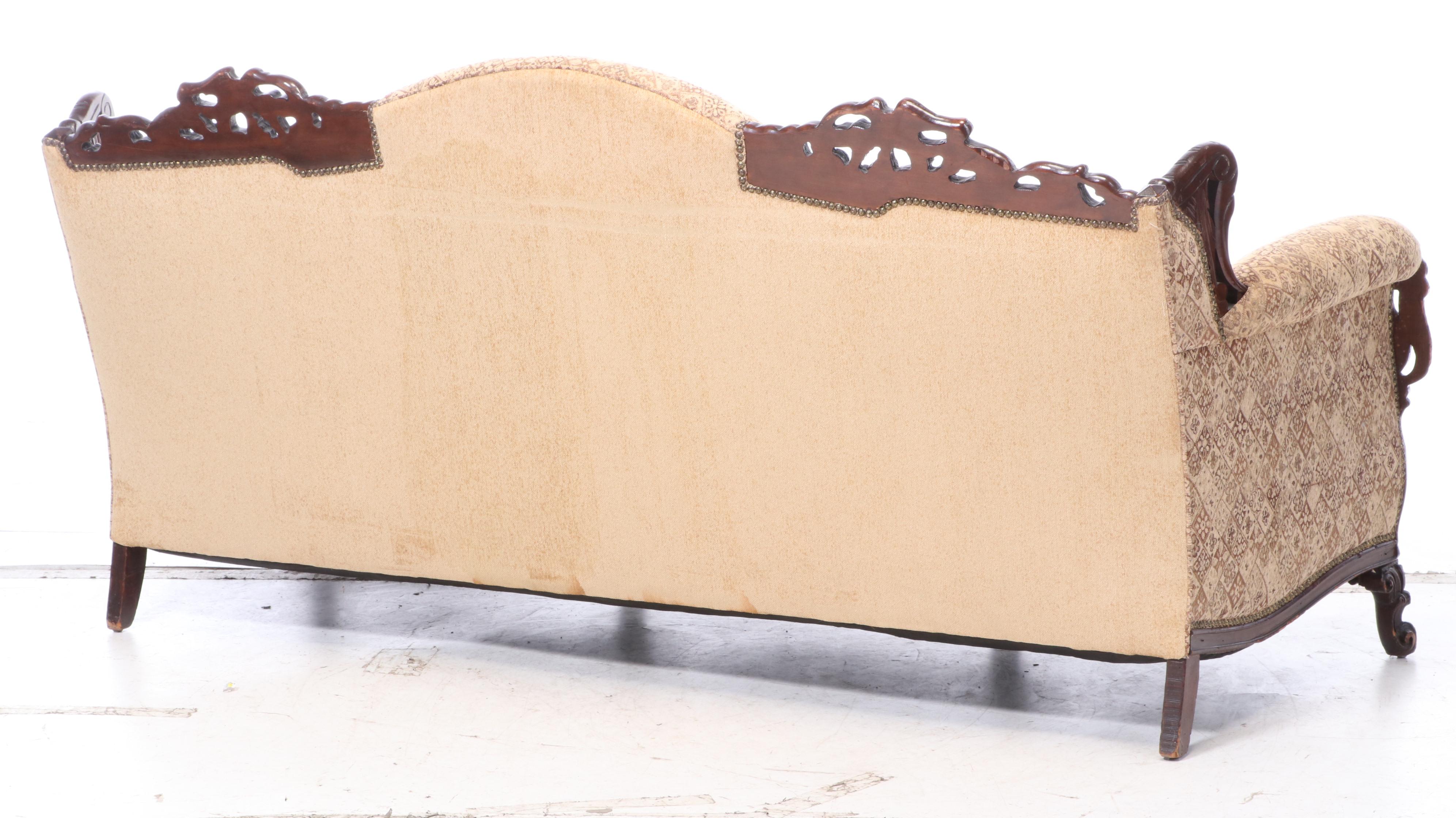 Art Nouveau Upholstered Sofa, Early 20th Century