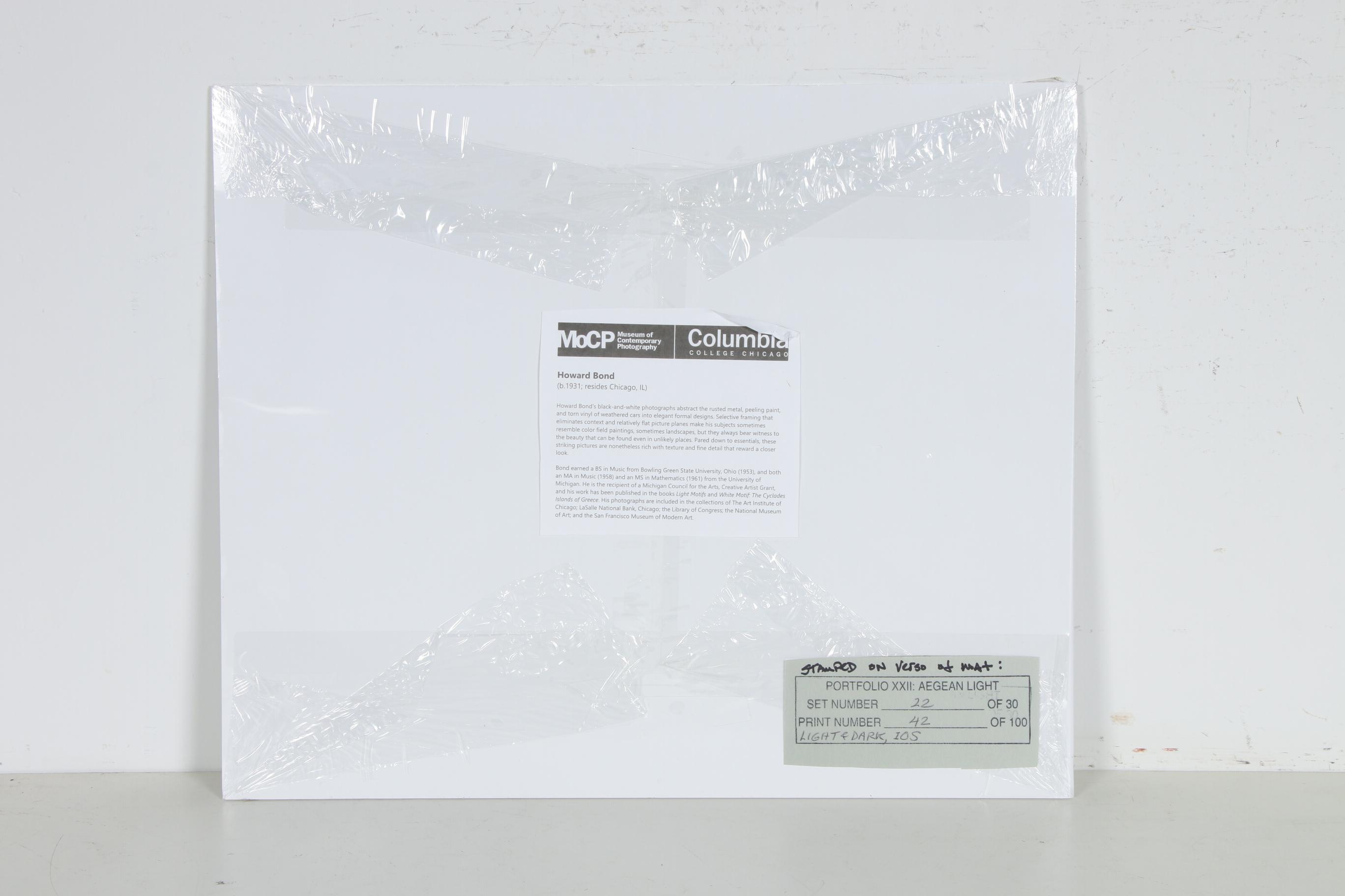 Howard Bond Silver Gelatin Photograph "Light & Dark, Ios", 2005