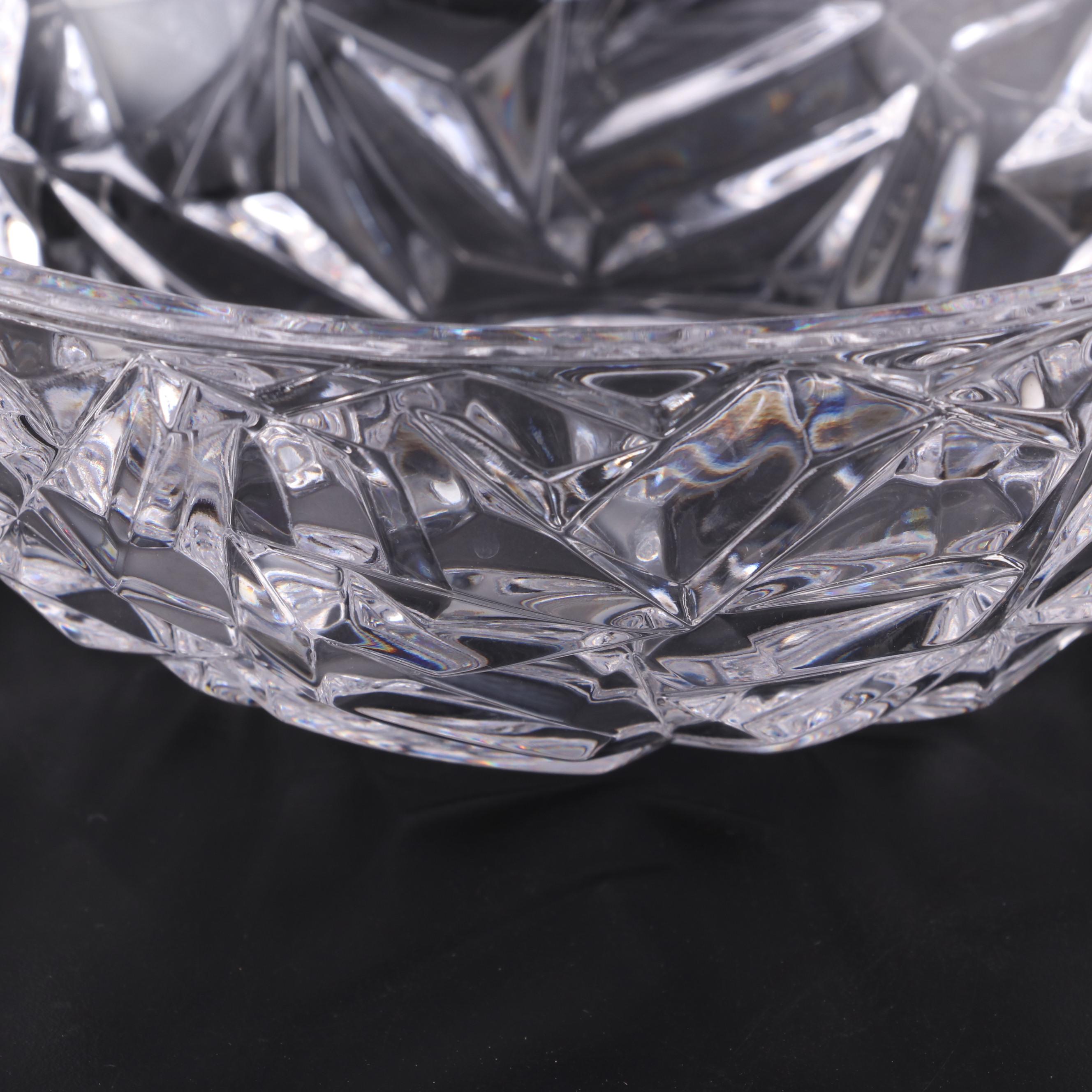 Tiffany & Co. "Rock Cut" Crystal Bowl