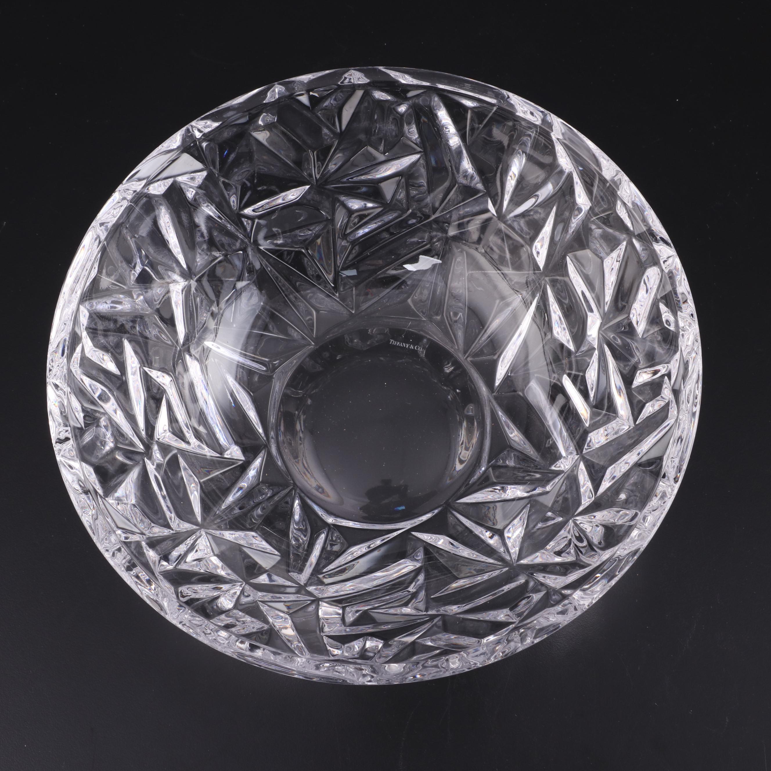 Tiffany & Co. "Rock Cut" Crystal Bowl