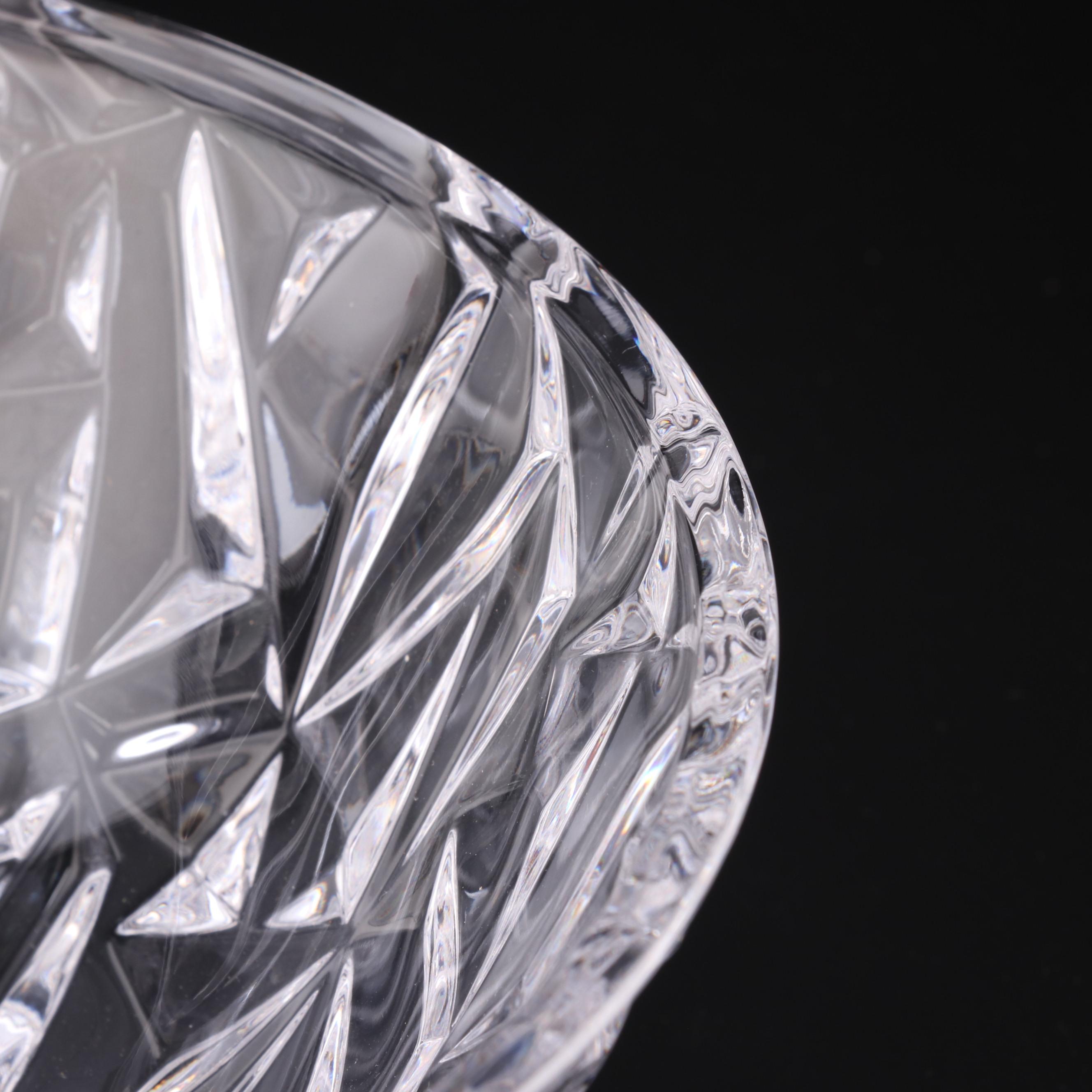 Tiffany & Co. "Rock Cut" Crystal Bowl