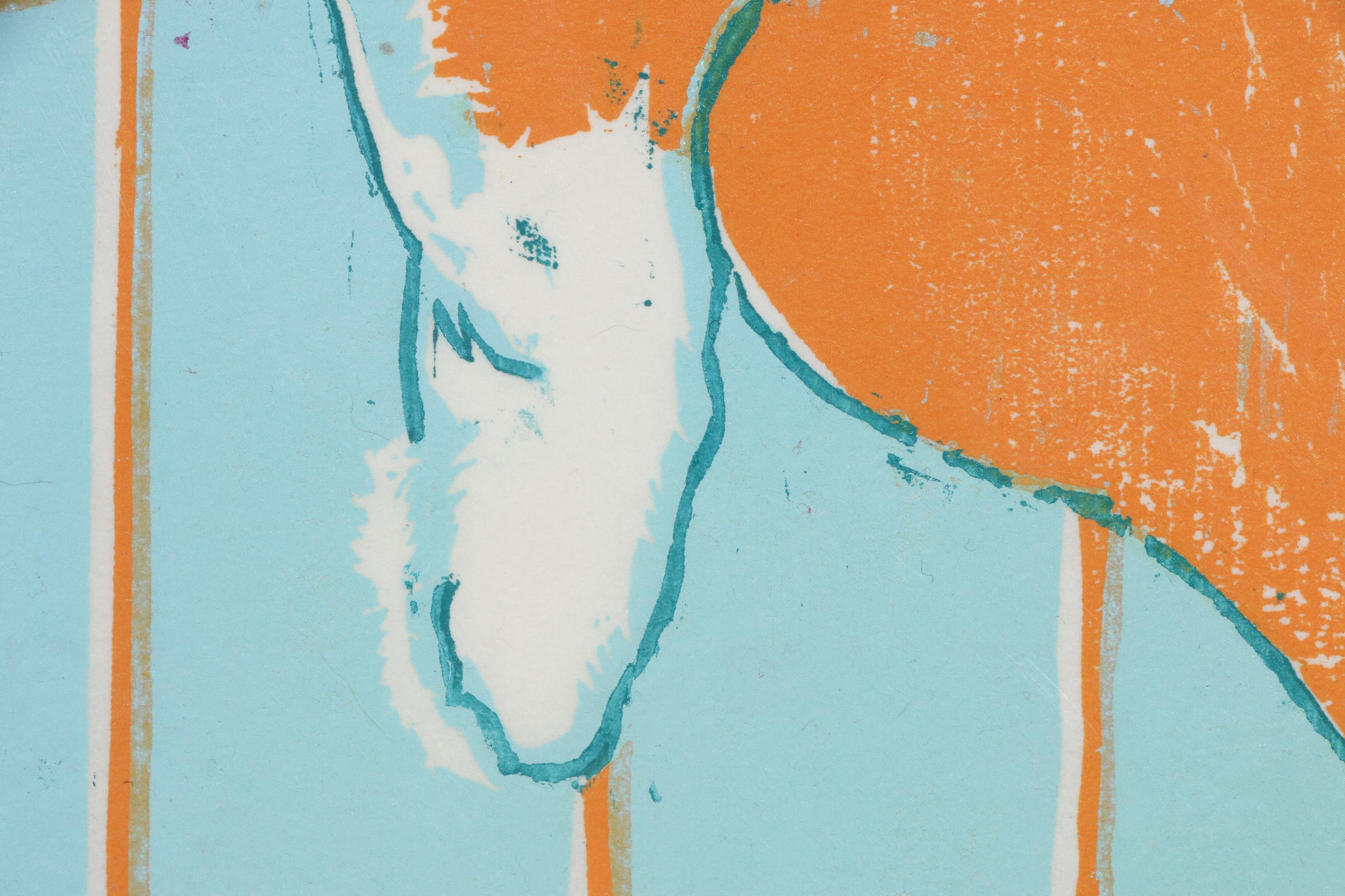 Martha Knox Woodcut "Pussietoes"