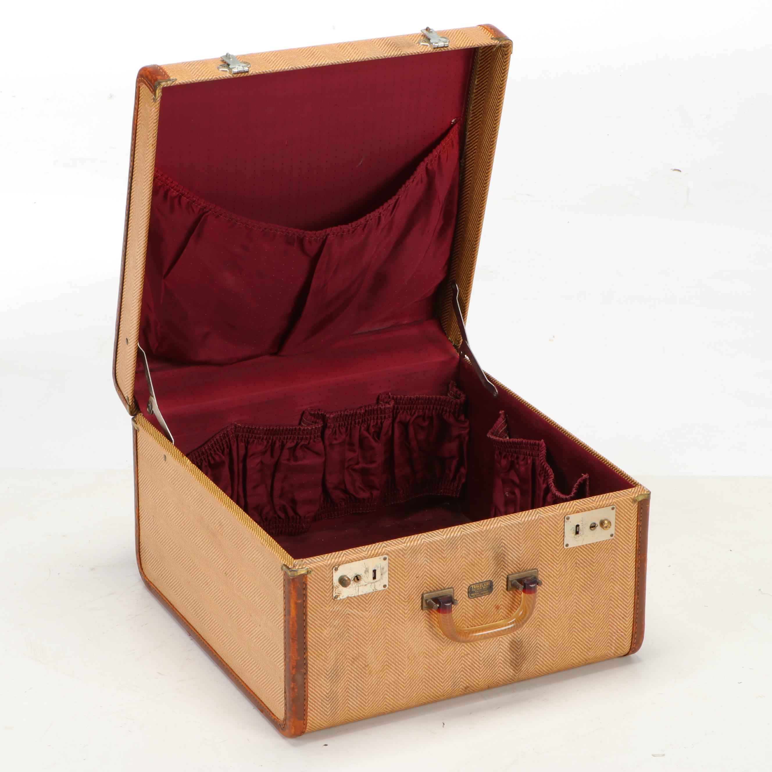 Anchor Brand Travelaire and Durabilt Luggage Suitcases with Train Case