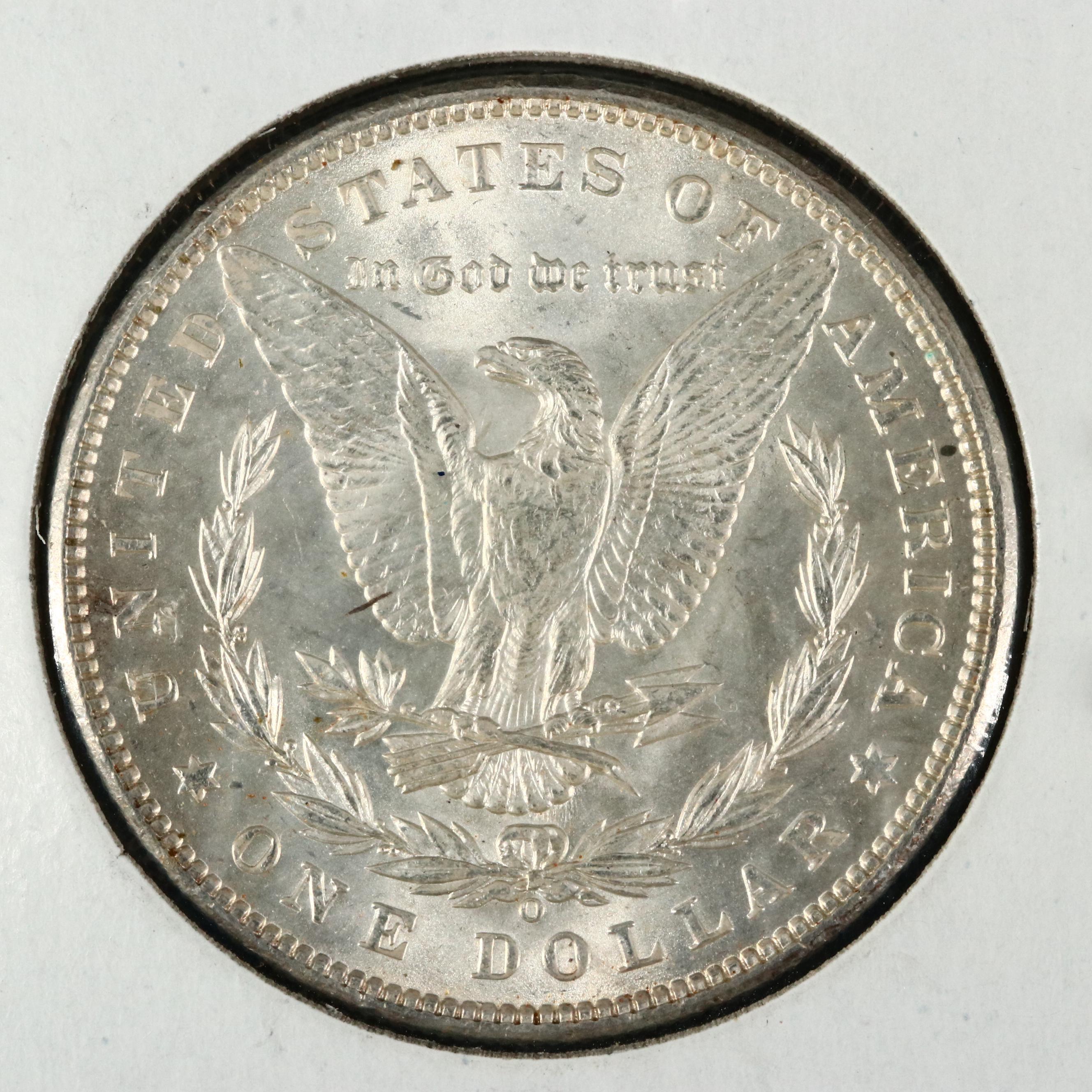 1796 Spanish Eight Reales Coin and 1898-O Morgan Silver Dollar