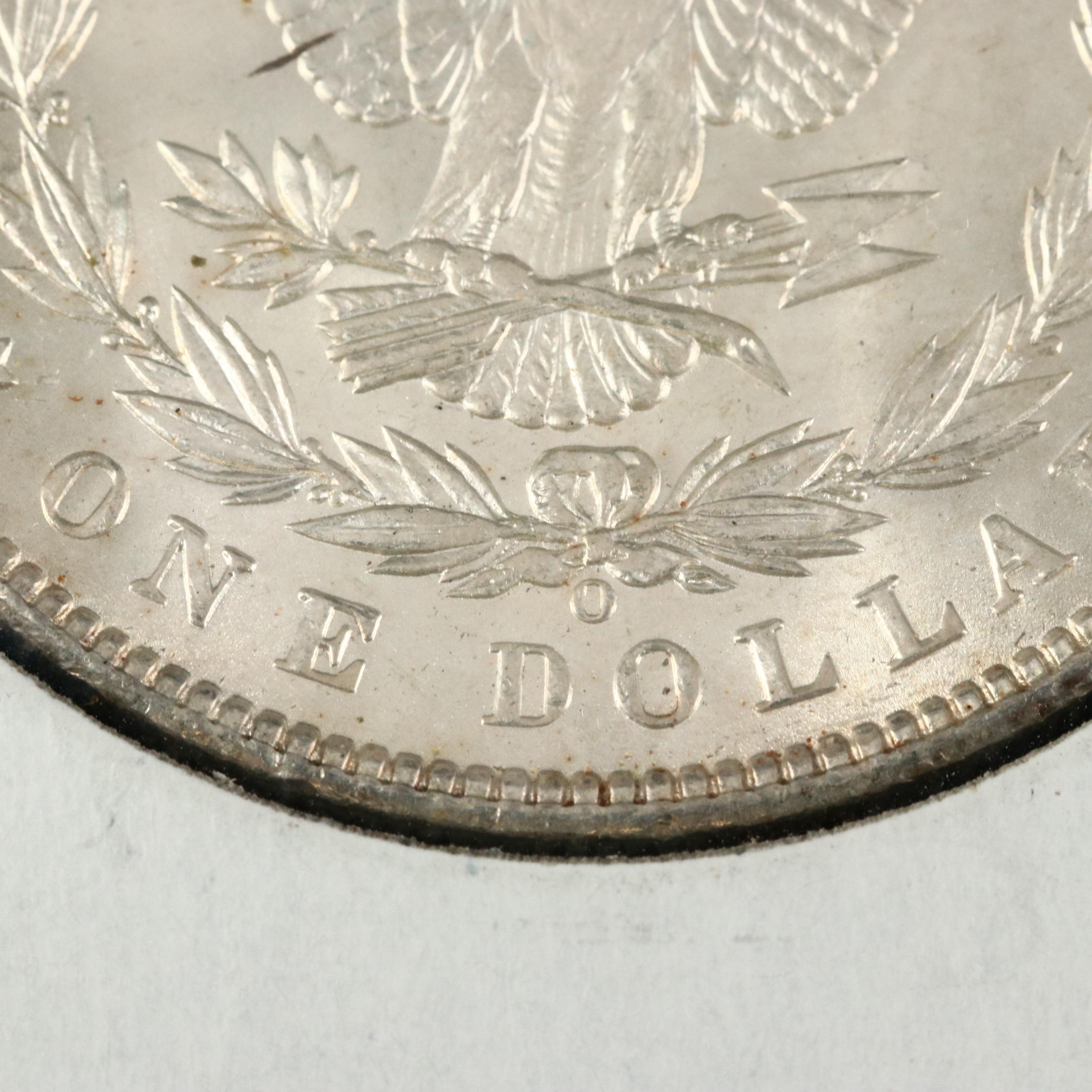 1796 Spanish Eight Reales Coin and 1898-O Morgan Silver Dollar