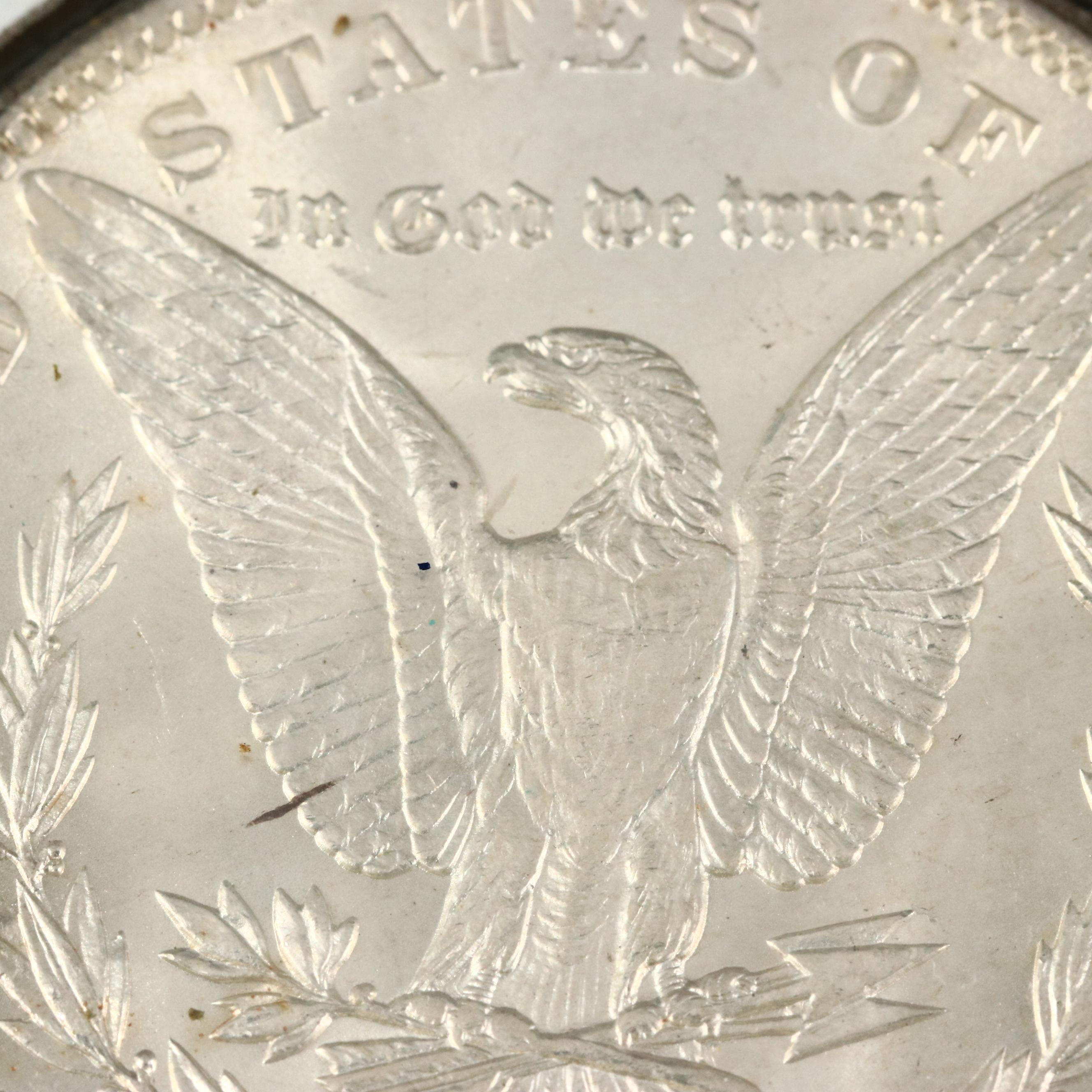 1796 Spanish Eight Reales Coin and 1898-O Morgan Silver Dollar