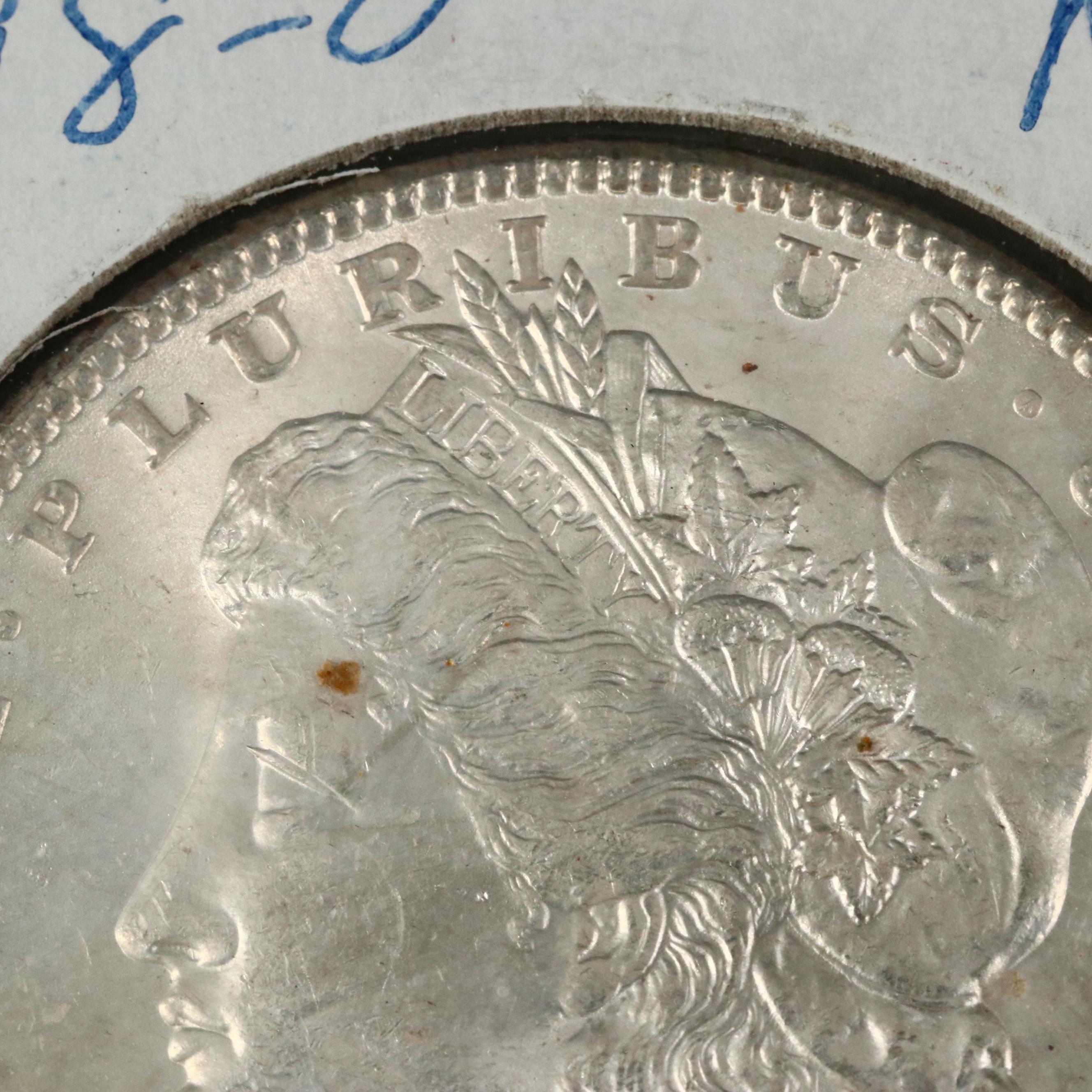 1796 Spanish Eight Reales Coin and 1898-O Morgan Silver Dollar