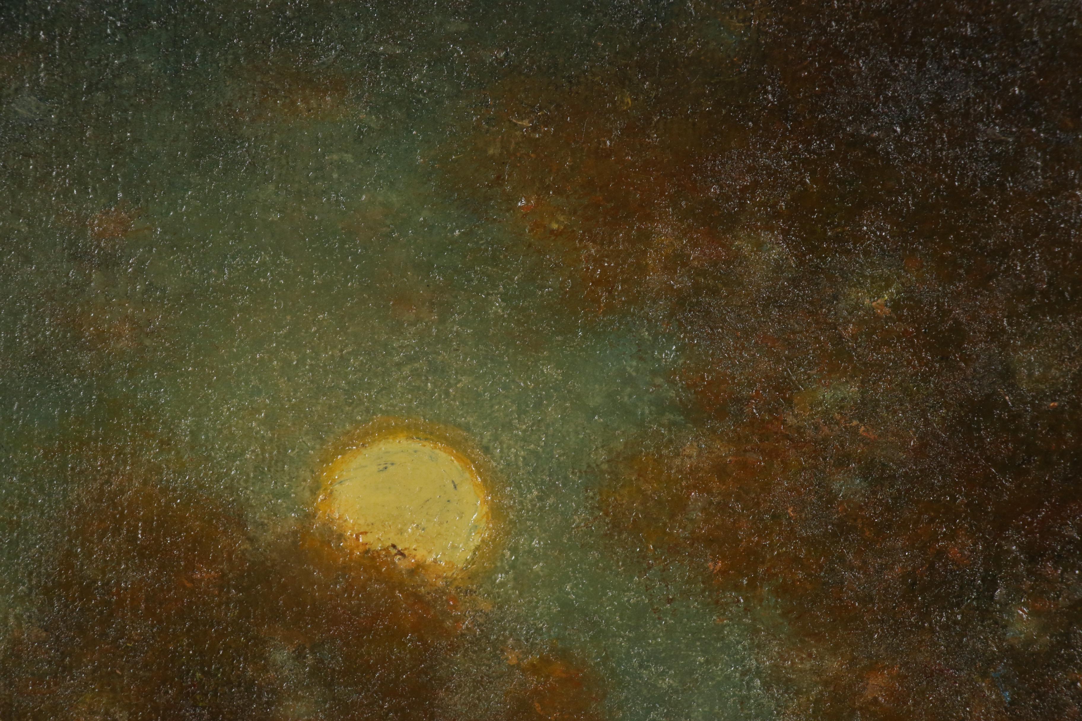 Joseph P. Grieco Landscape Oil Painting "Moonlight Wish"