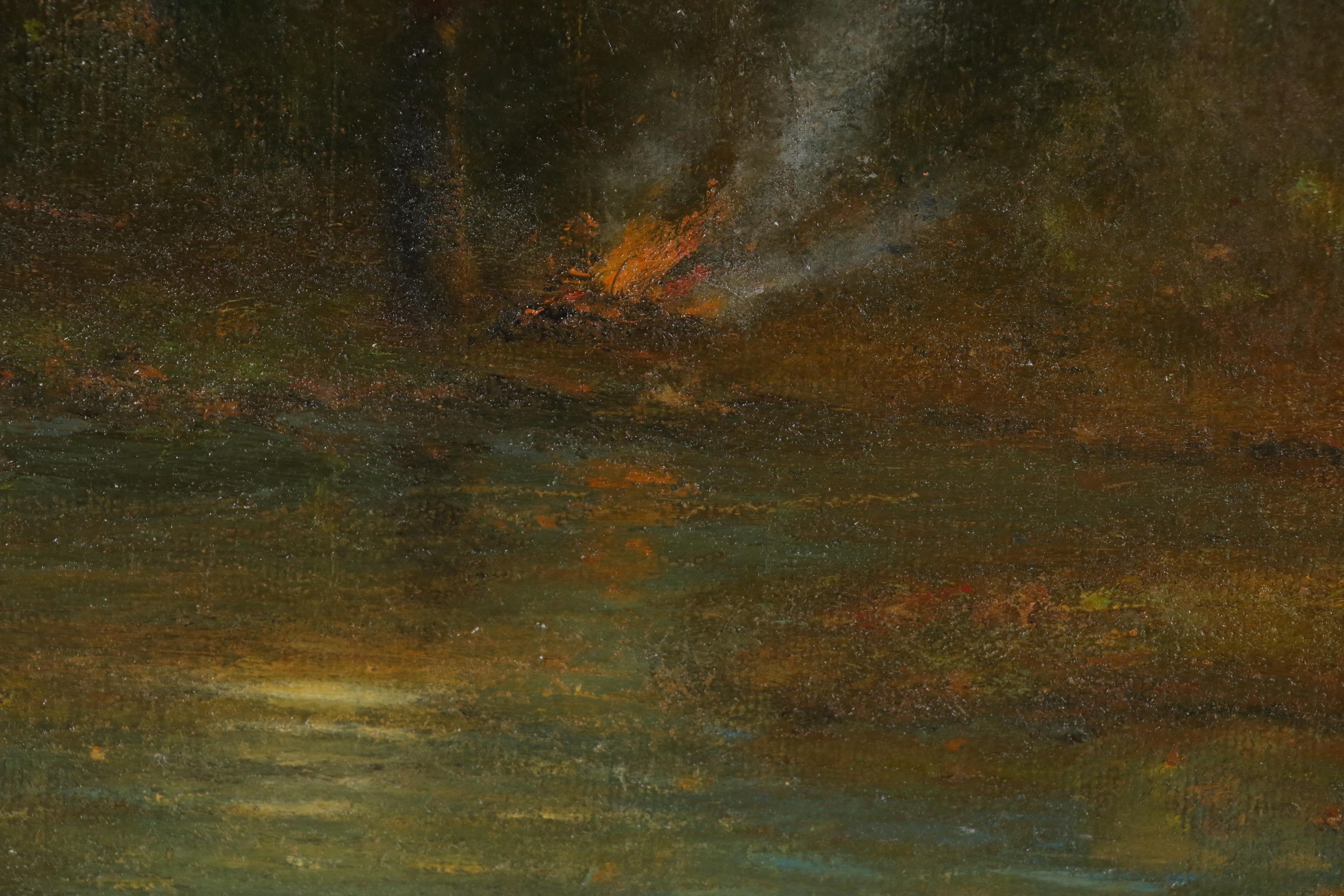 Joseph P. Grieco Landscape Oil Painting "Moonlight Wish"