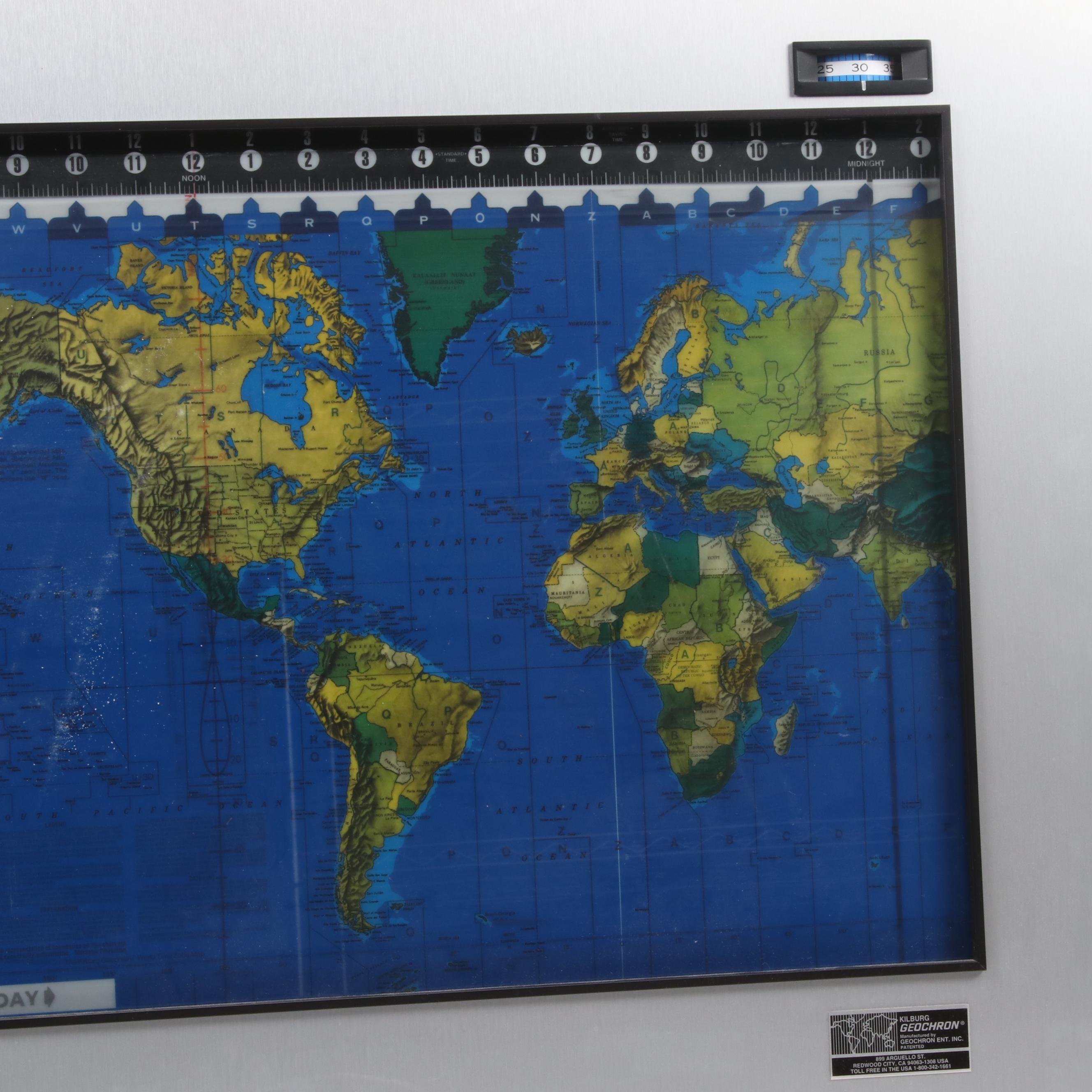 Kilburg "Geochron" World Clock, 2006