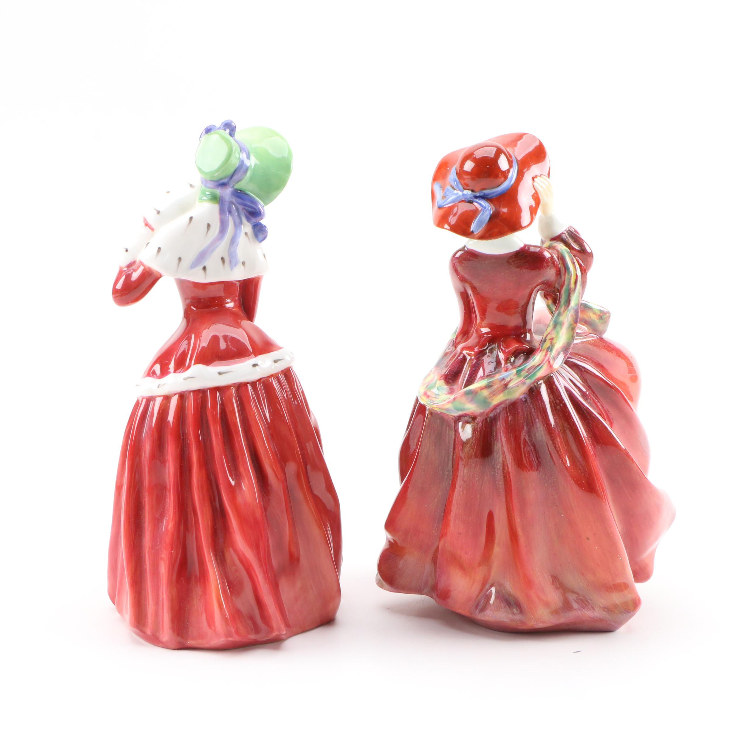 Royal Doulton Bone China Figurines Including "Sweet & Twenty"