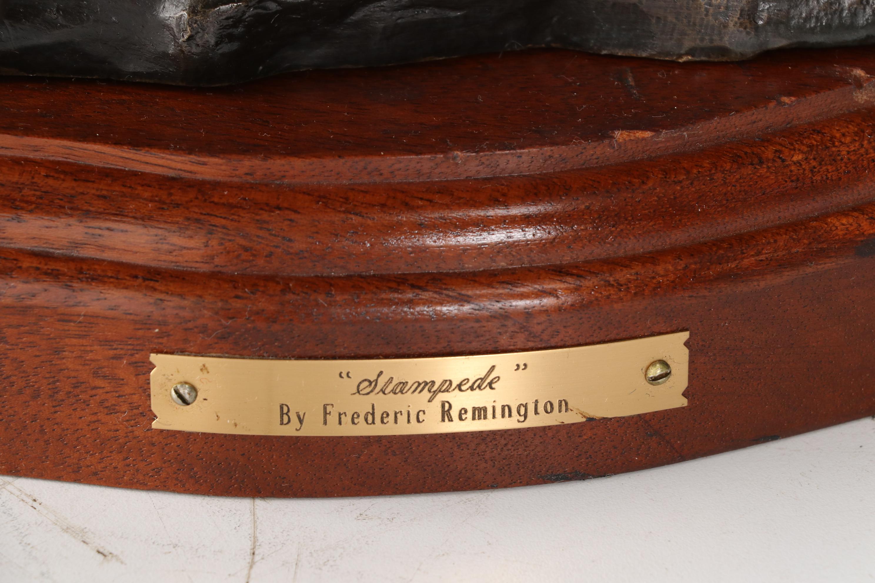 Bronze Sculpture after Frederic Remington "Stampede"